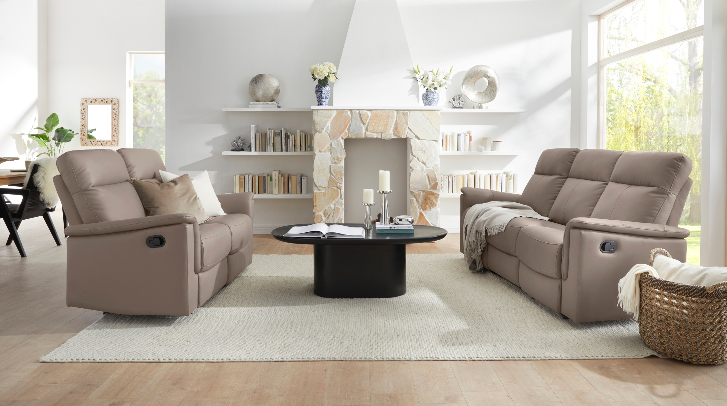 Home affaire 3-Sitzer »Southbrook«, mit manueller und elektrischer Relaxfunktion