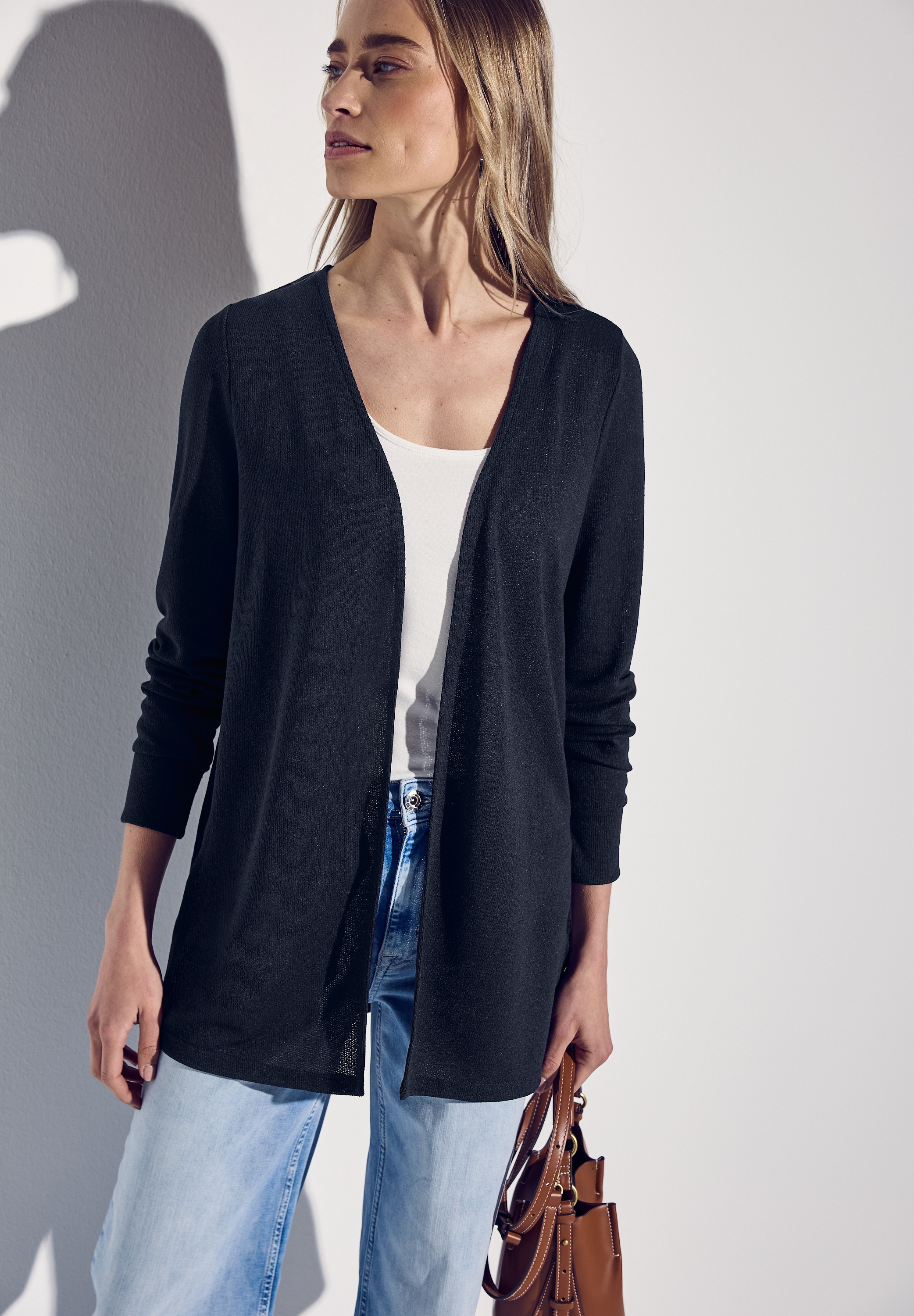 STREET ONE Cardigan aus softem Materialmix