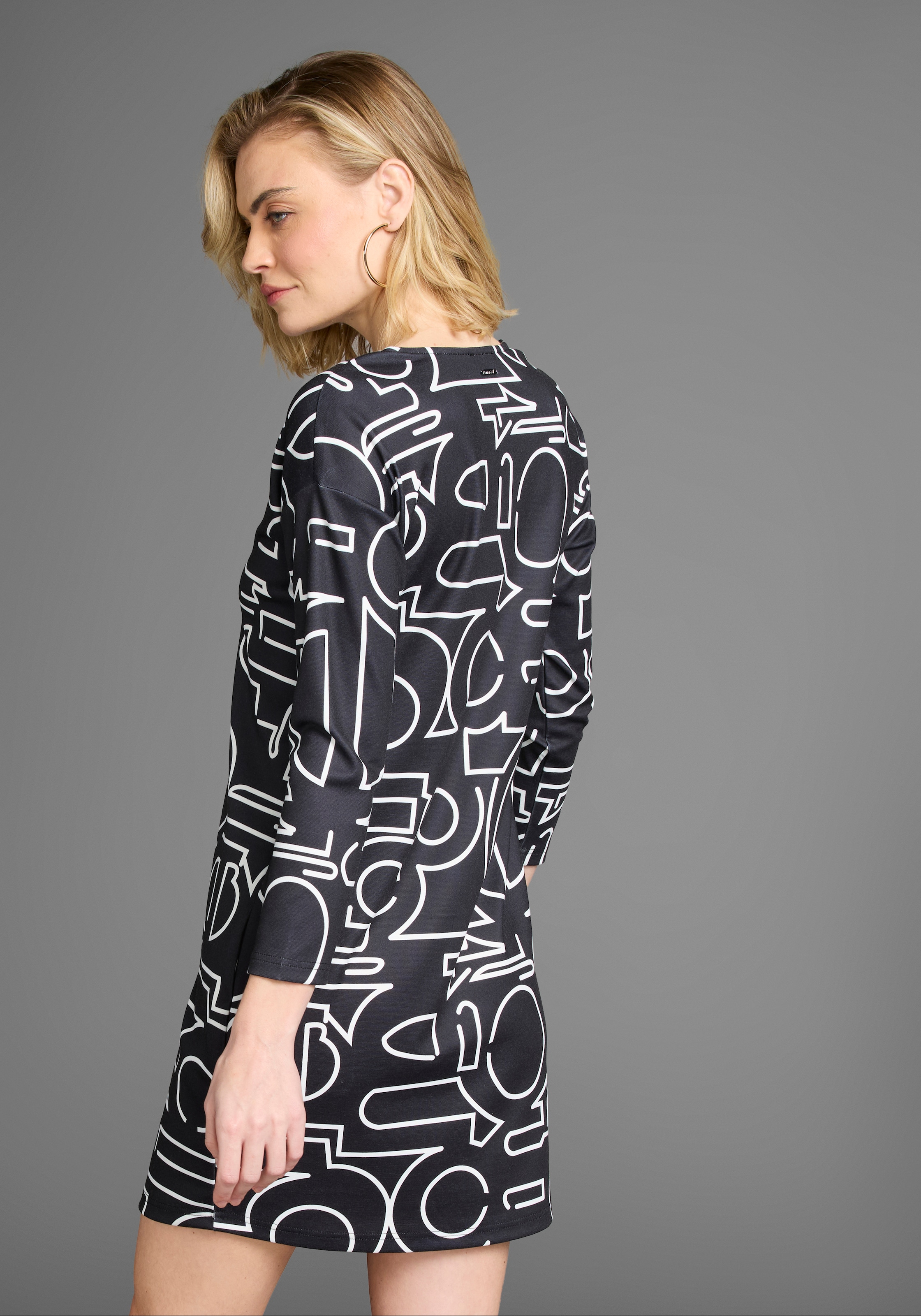 Laura Scott Shirtkleid, mit modernem Allover-Print