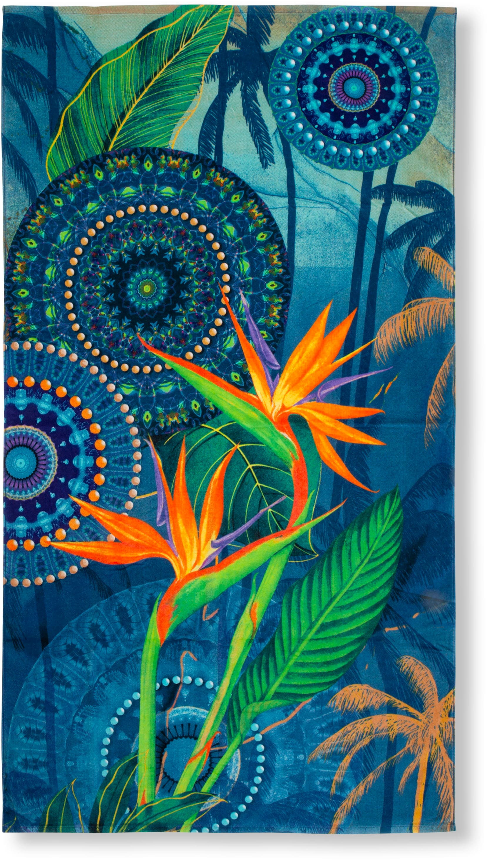 hip Strandtuch "Novia" Baumwolle, Velours, 100x180, Weich, Strand, Mandala, günstig online kaufen