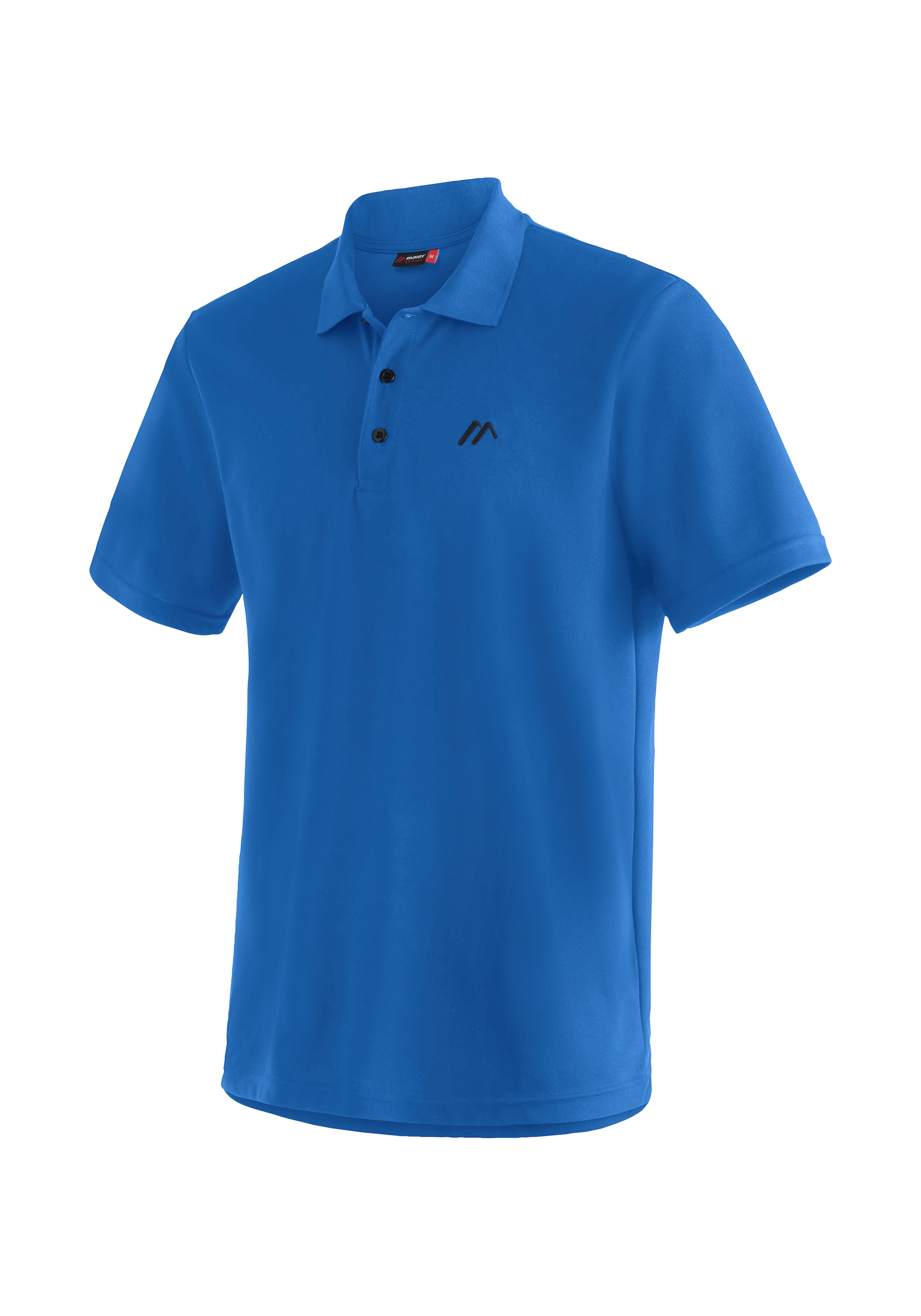 Maier Sports Funktionsshirt "Ulrich", Herren Wandershirt, bequemes Polo-Shirt für Wandern und Freizeit