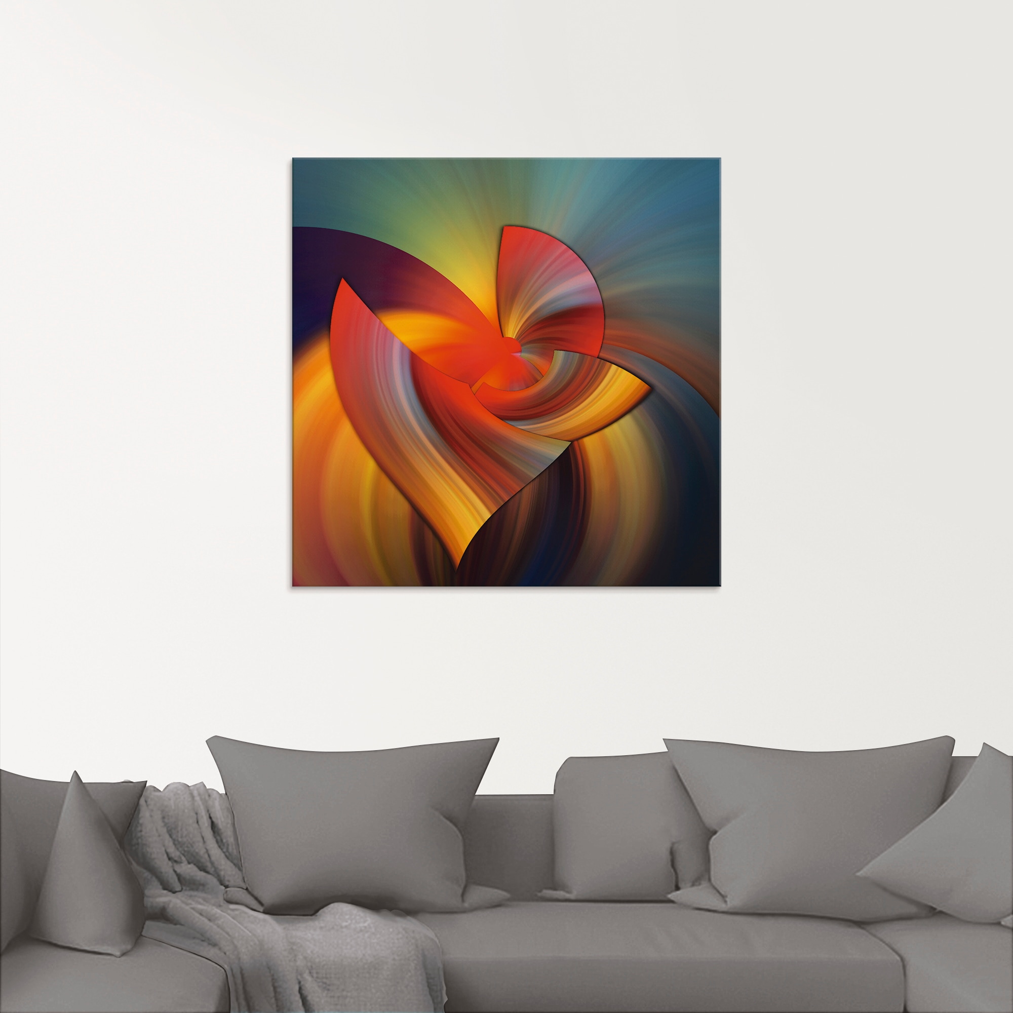 Artland Glasbild »Abstraktes in bunt«, Muster, (1 St.), in verschiedenen Größen