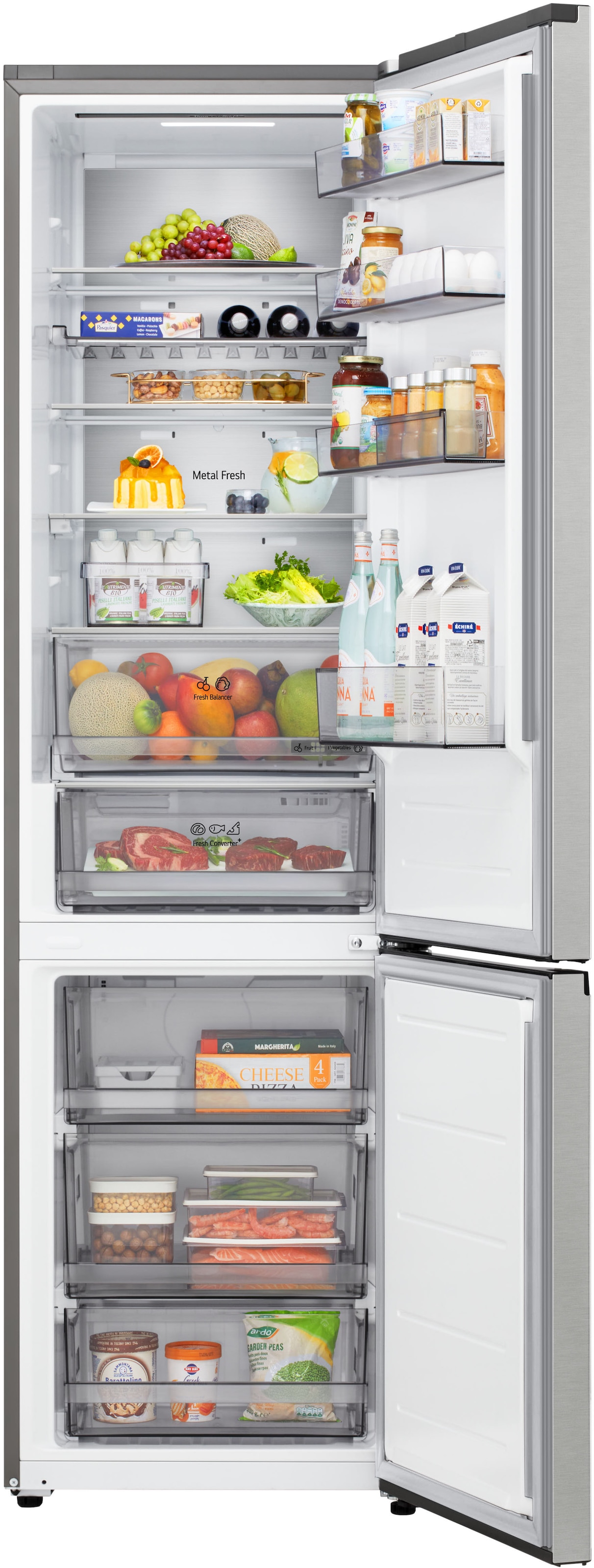 LG Kühl-/Gefrierkombination Serie 5 »GBBS525CPY« 203 cm hoch 59,7 cm breit Total No Frost, ThinQ mit AI Fresh & Saving Mode