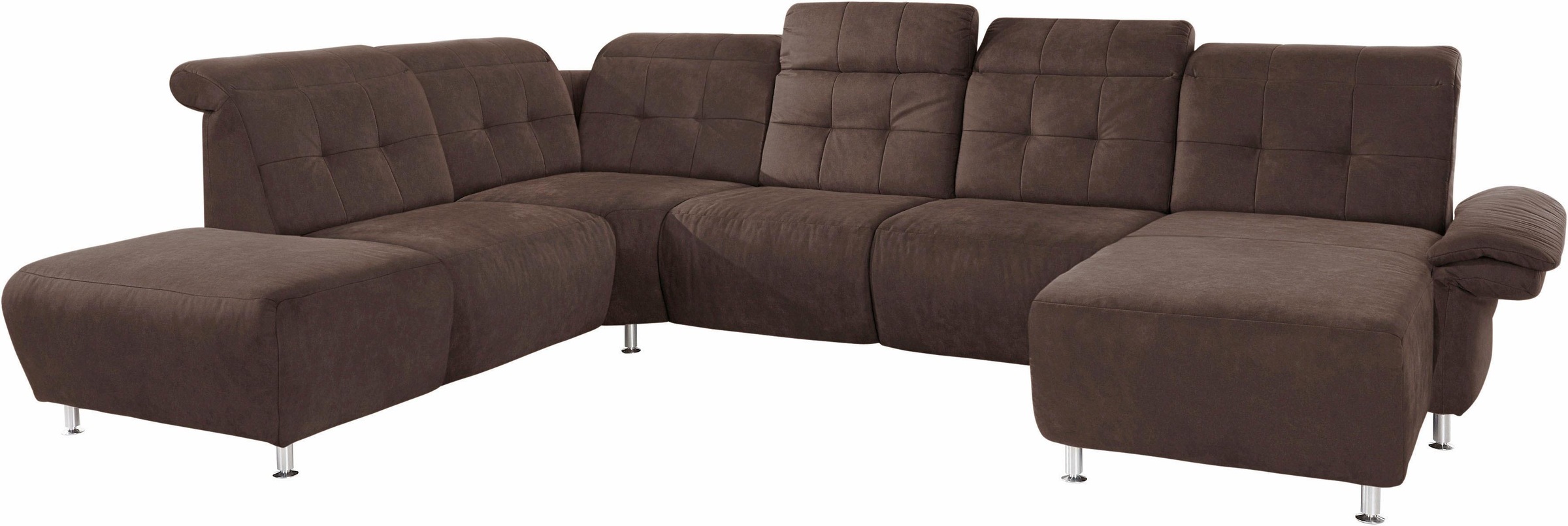 Home affaire Wohnlandschaft "Manhattan U-Form" 2 Sitze mit elektrischer Rel günstig online kaufen