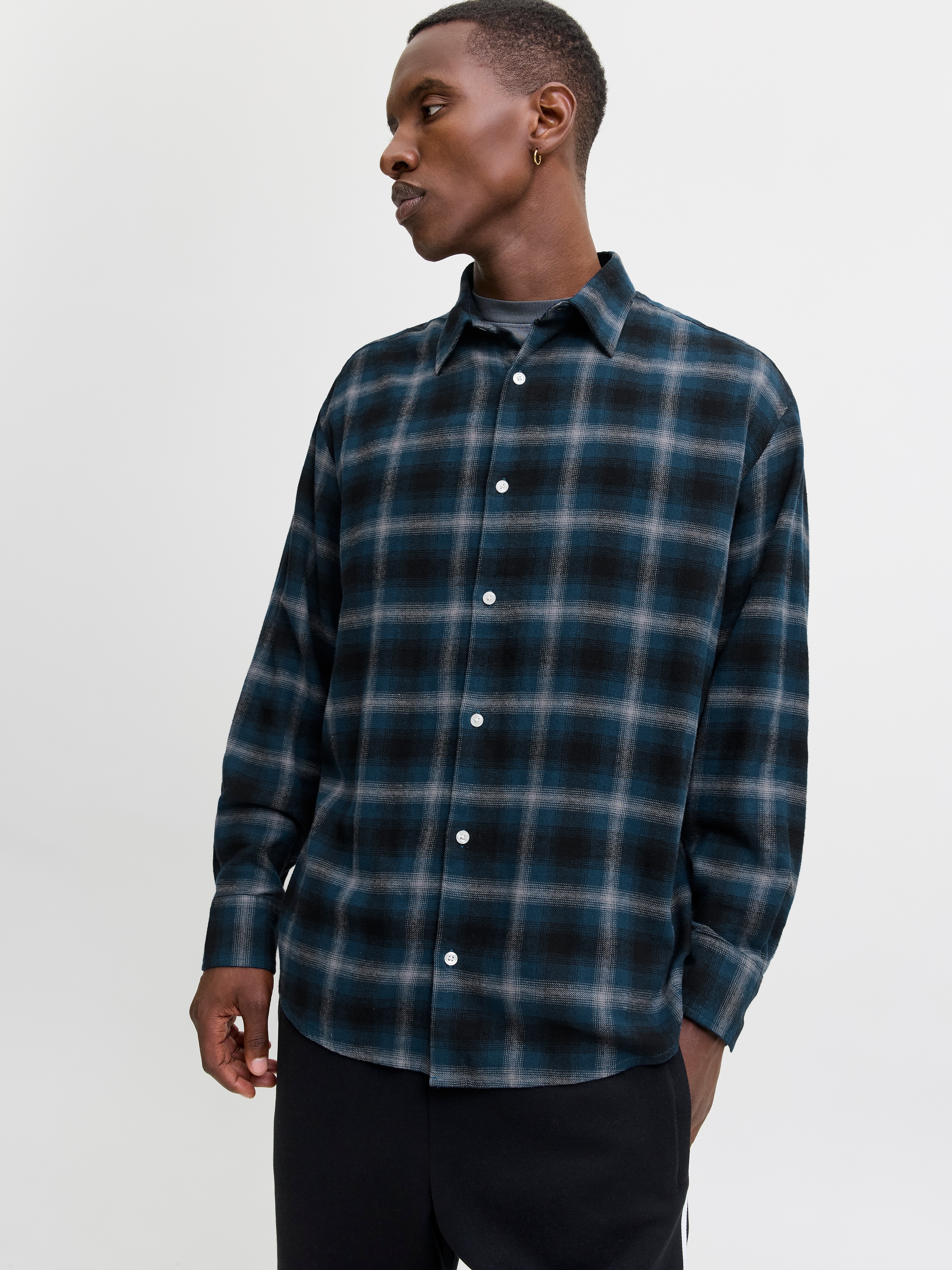 Jack & Jones Langarmhemd »JCOCOVER CHECKED FLANNEL SHIRT LS«