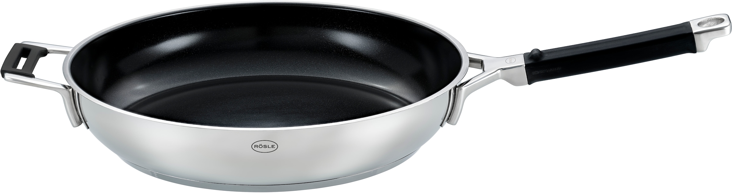 RÖSLE Bratpfanne "SILENCE PRO CeraPlus" Edelstahl 18/10 1 Stk. tlg. natürli günstig online kaufen