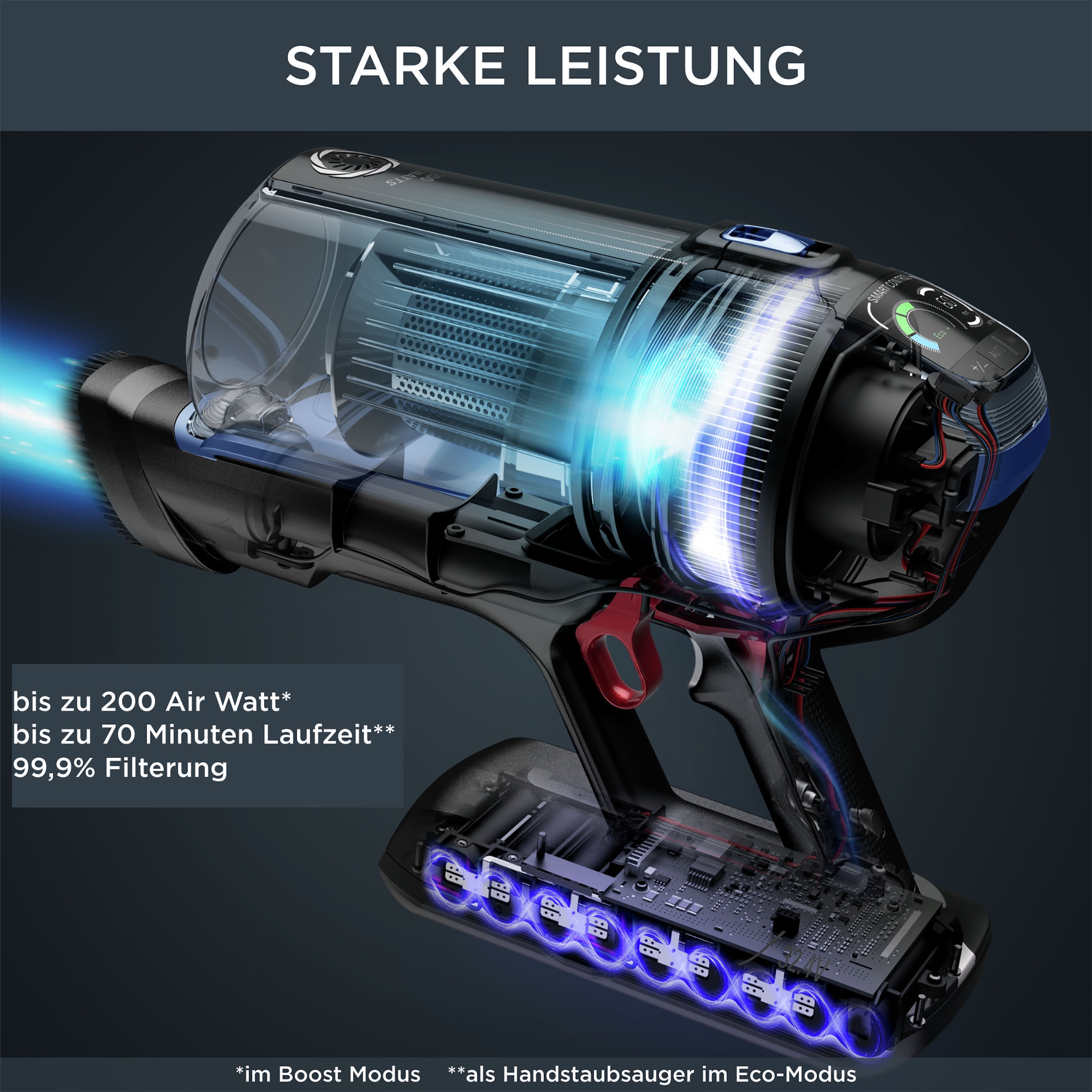 Rowenta Akku-Hand-und Stielstaubsauger »RH99C0 X-Force Flex 14.60 Aqua«, leistungsstark, Aqua Düse, hohes Fassungsvermögen, Flex-Gelenk