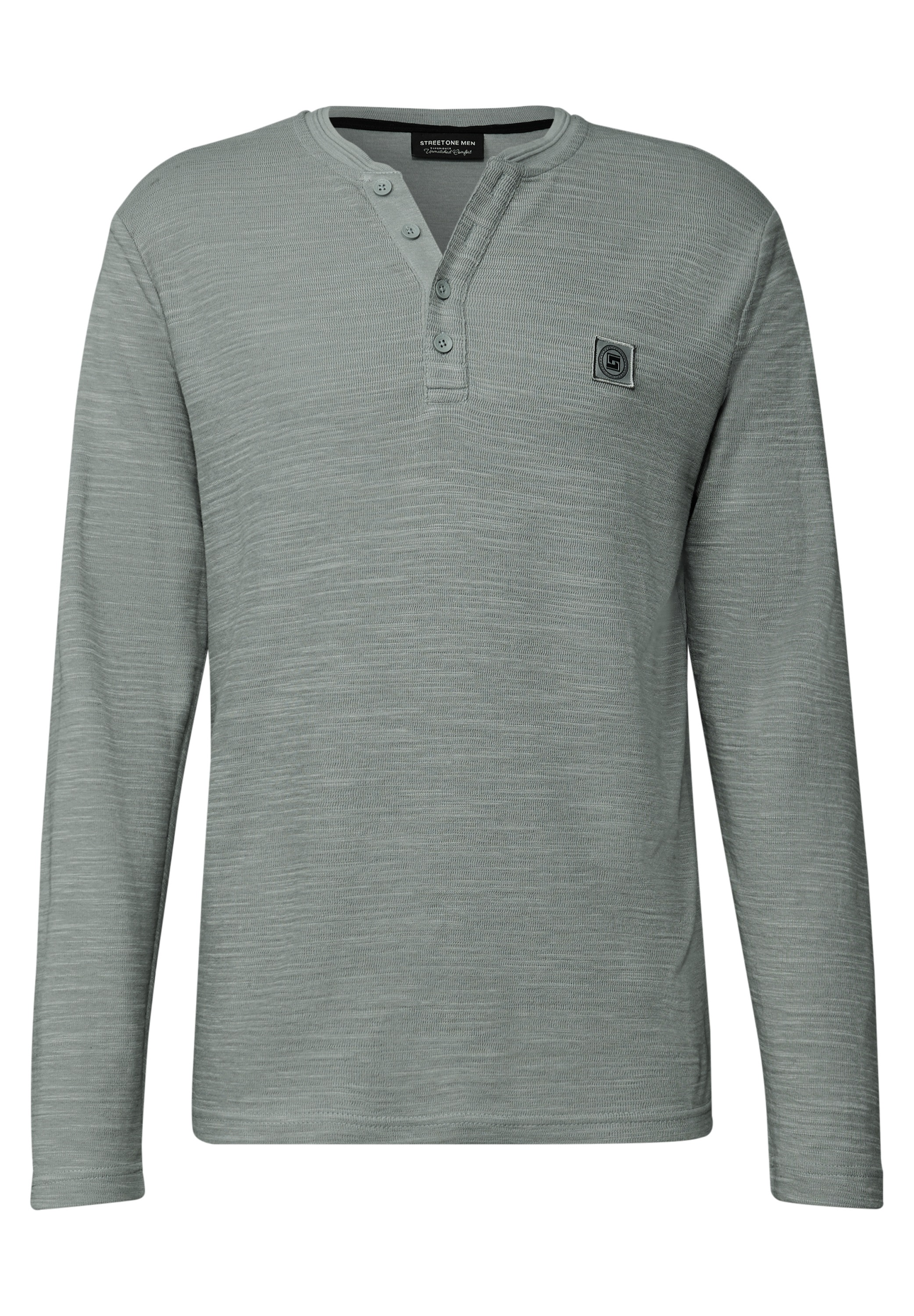 STREET ONE MEN Langarmshirt, im soften Baumwoll-Mix