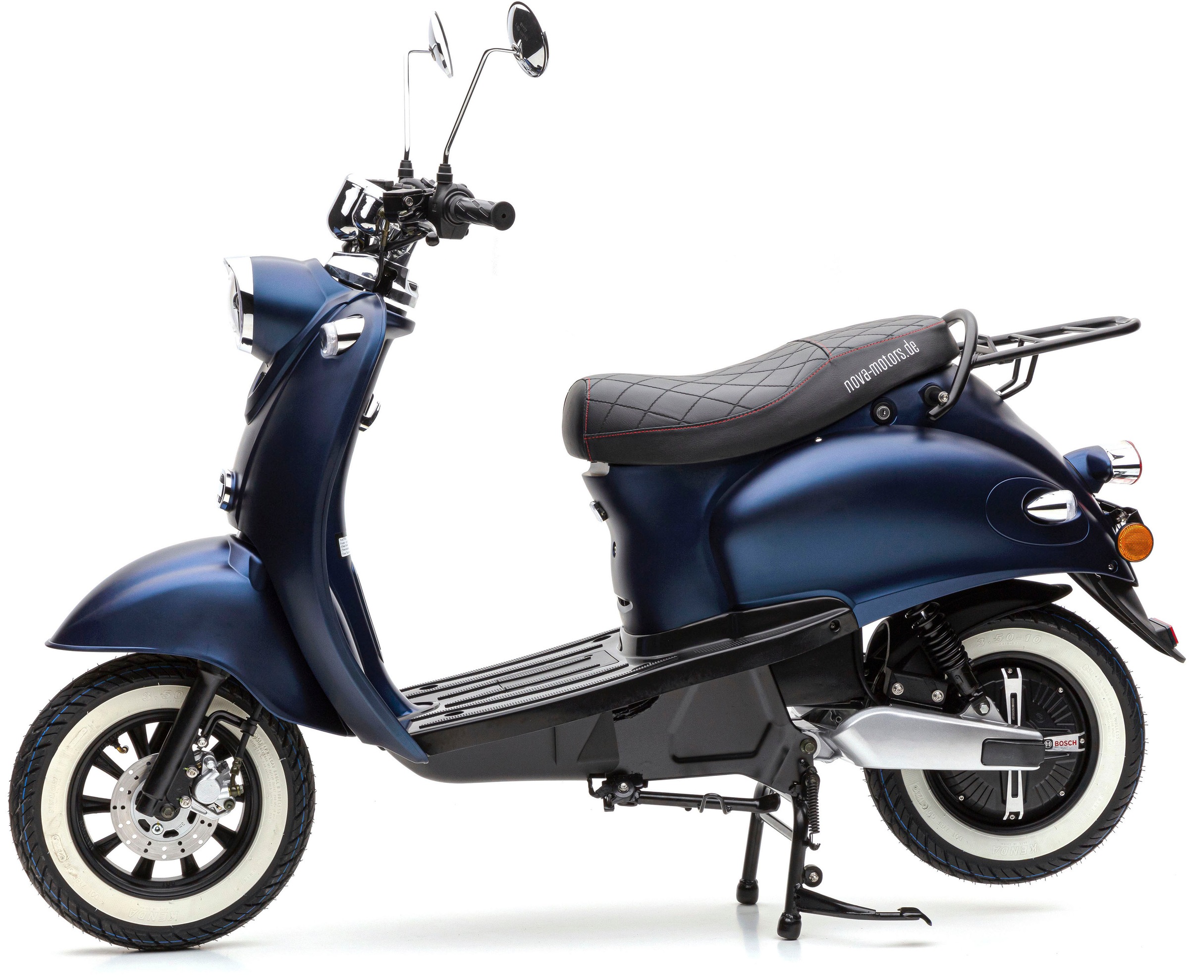 Nova Motors E-Motorroller »eRetro Star Rechnung kaufen BAUR Mit digitalem und gesteppter Sitzbank Li auf Tacho online Weißwandreifen, Premium«, 