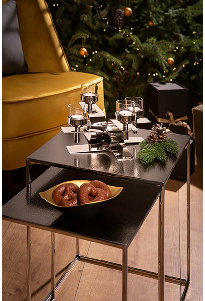 Fink Kerzenhalter "PASSIONA, Adventsleuchter" Teelichthalter mit Glaseinsat günstig online kaufen