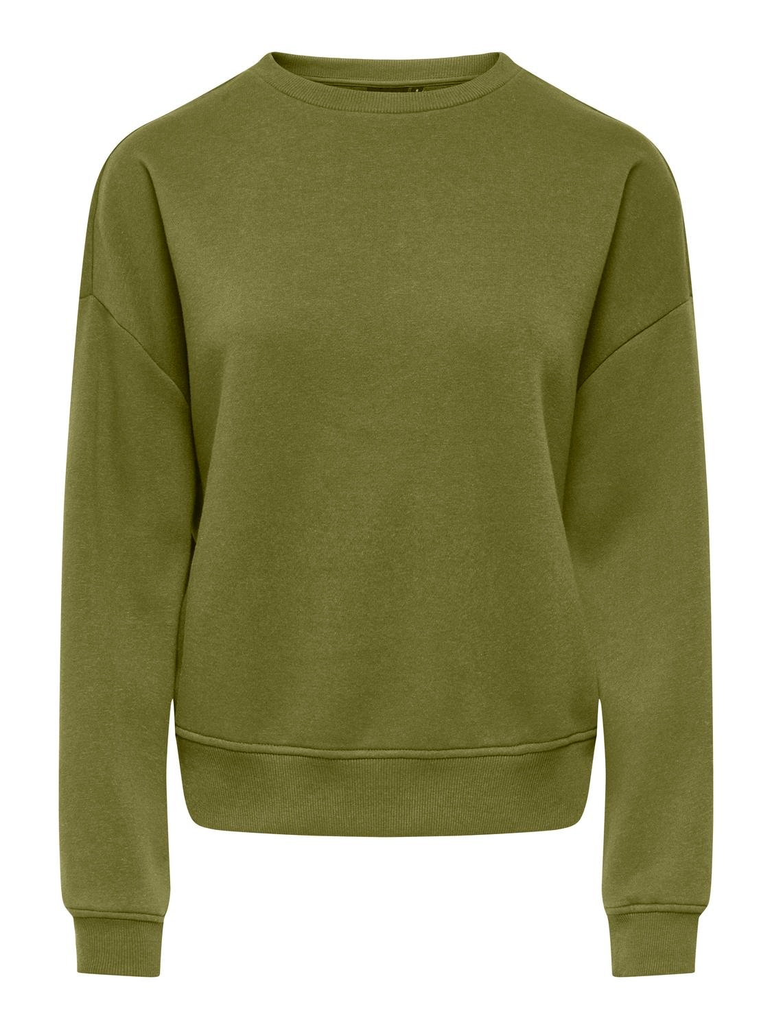 Only Sweatshirt "Onlsweat L/S Crew Oversize Swt", Baumwollmischung, Loose Fit, Rundhals