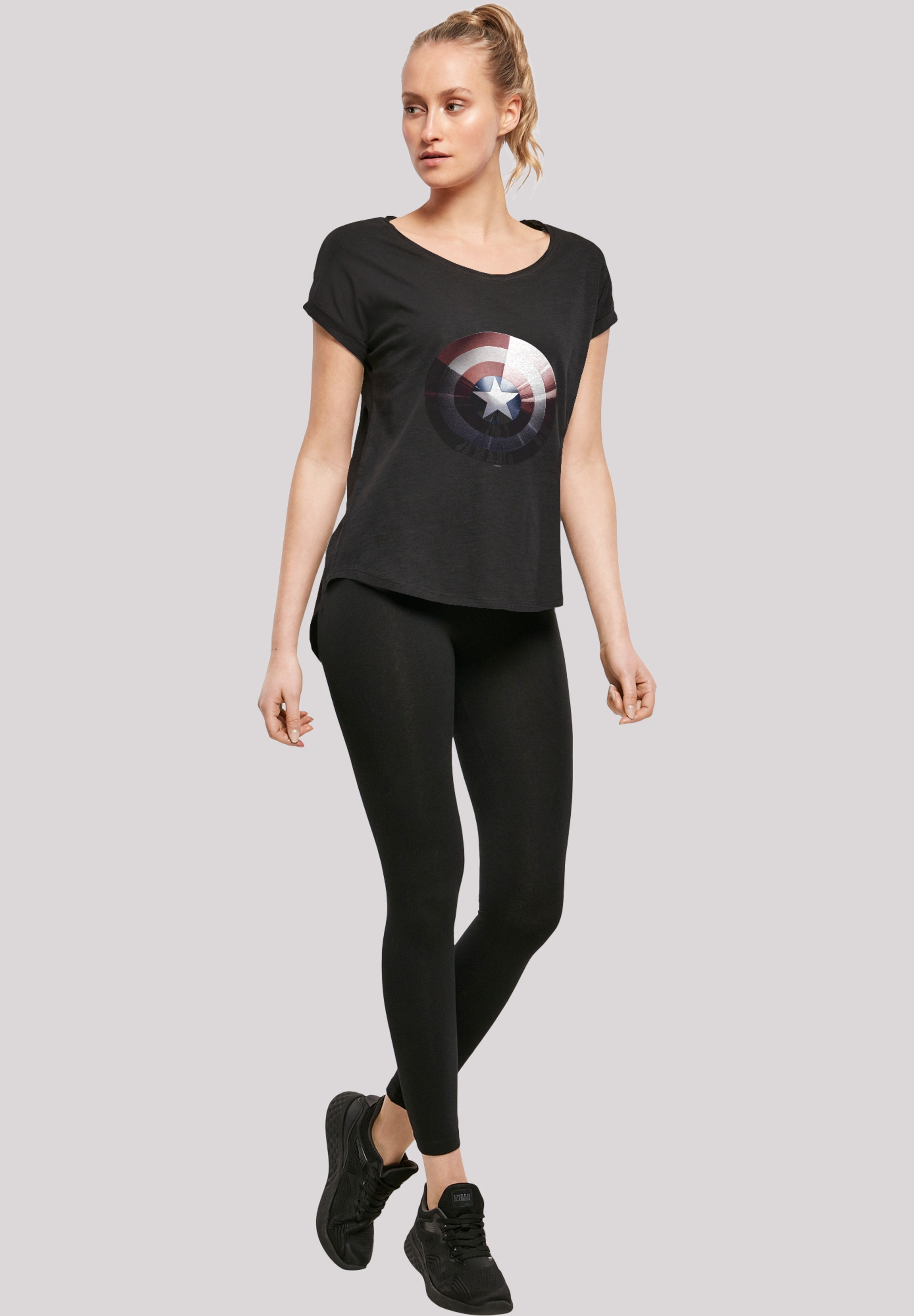 F4NT4STIC T-Shirt »Marvel Captain America Shield Shiny'«, Print