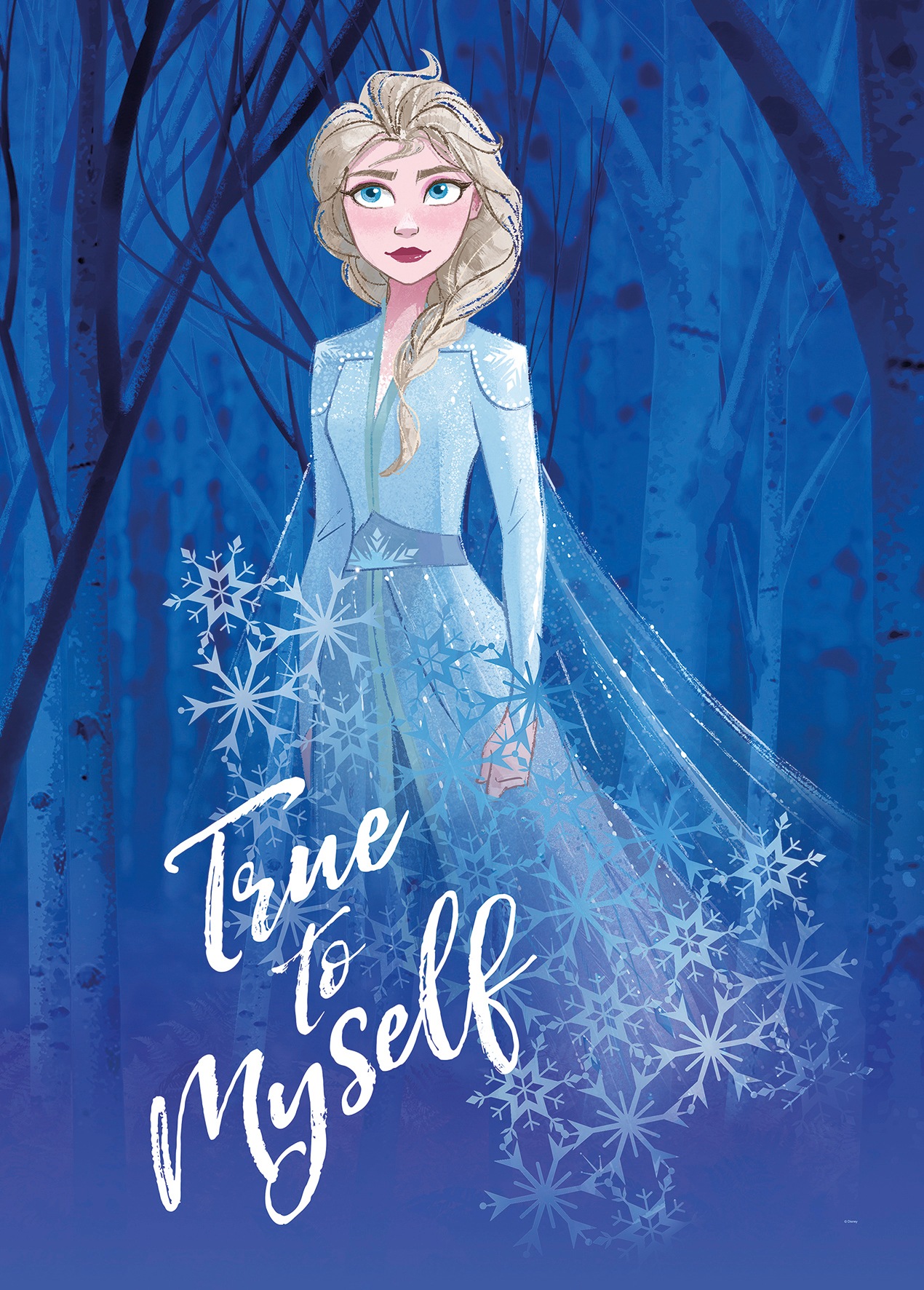 Komar Poster "Frozen 2 Elsa true to myself", Disney, (1 St.), Kinderzimmer, Schlafzimmer, Wohnzimmer