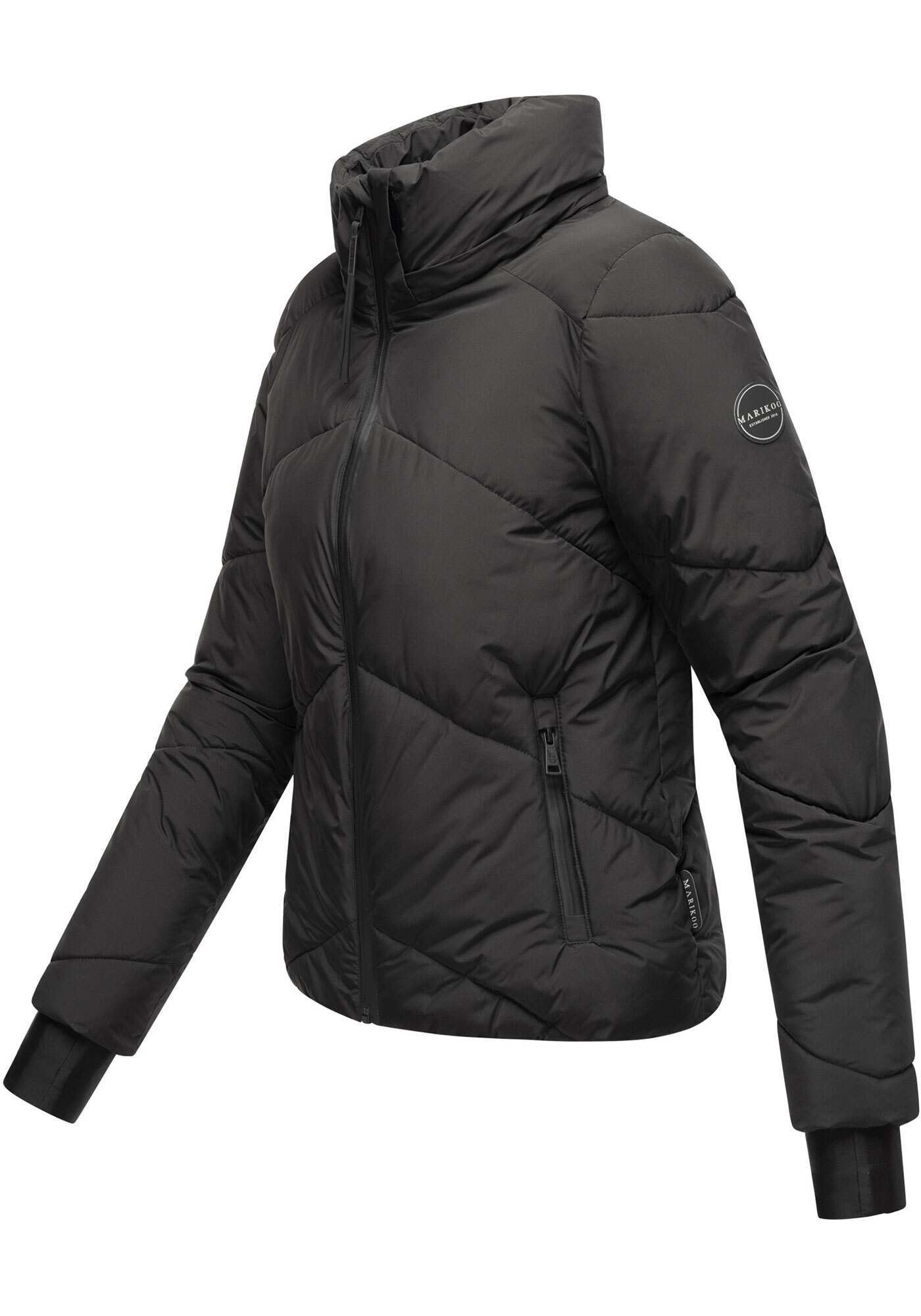 Marikoo Winterjacke »Simaraa«, mit abnehmbarem Kunstfellkragen