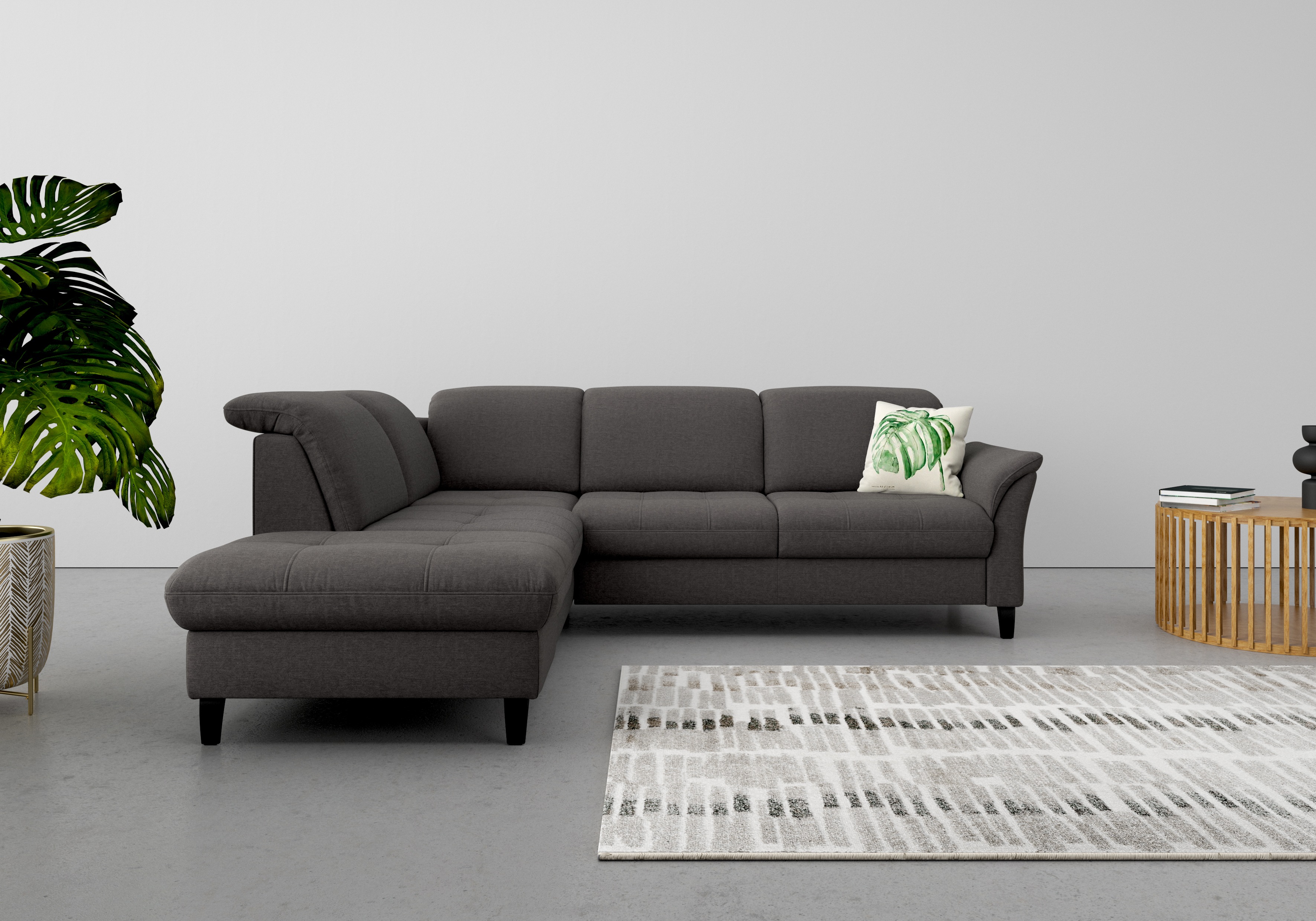 Thumbnail - sit&more Ecksofa "Maggiore L-Form" wahlweise mit Kopfteilverstellung, Bettfunktion und Stauraum