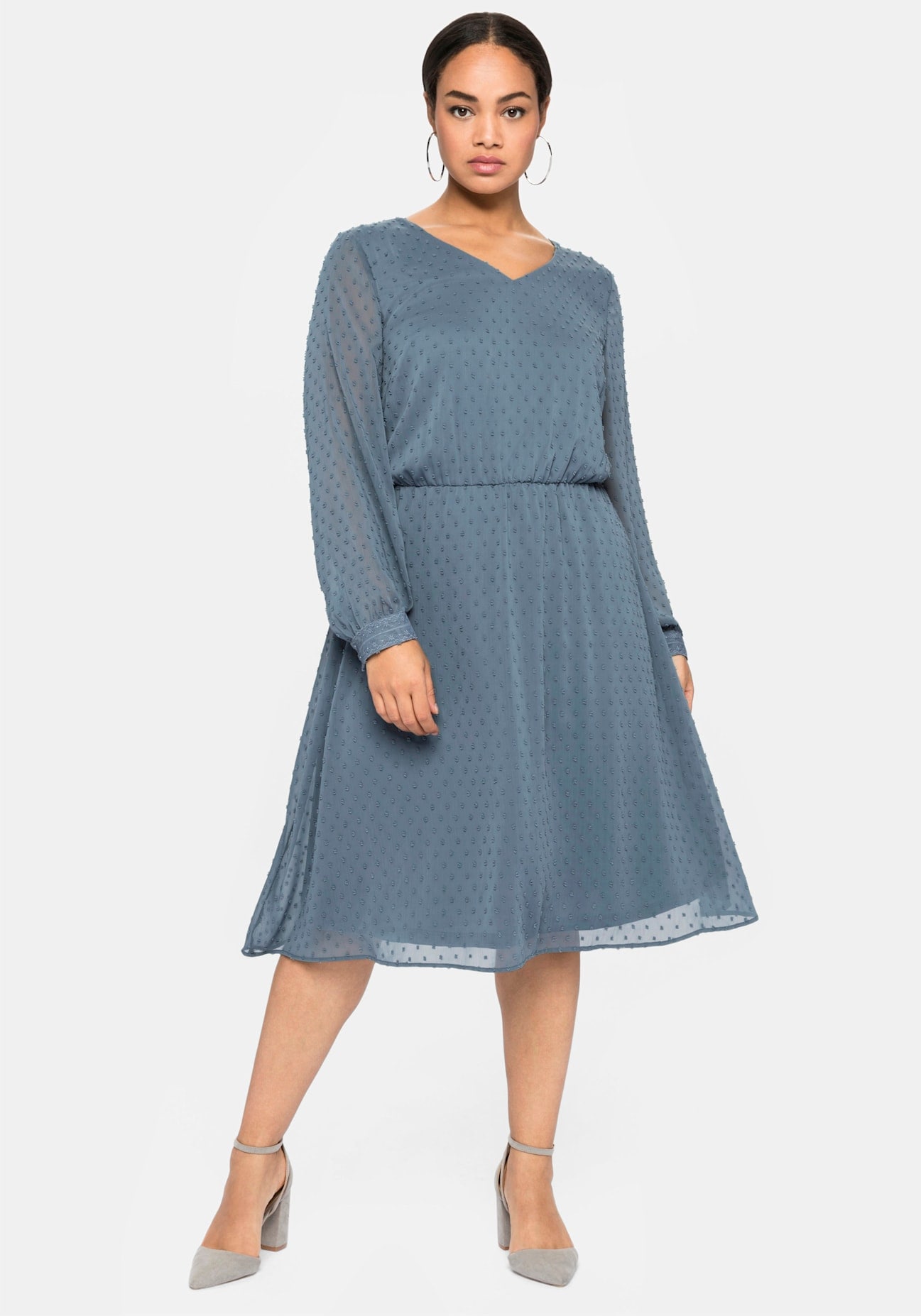 Sheego Chiffonkleid "Abendkleid" günstig online kaufen
