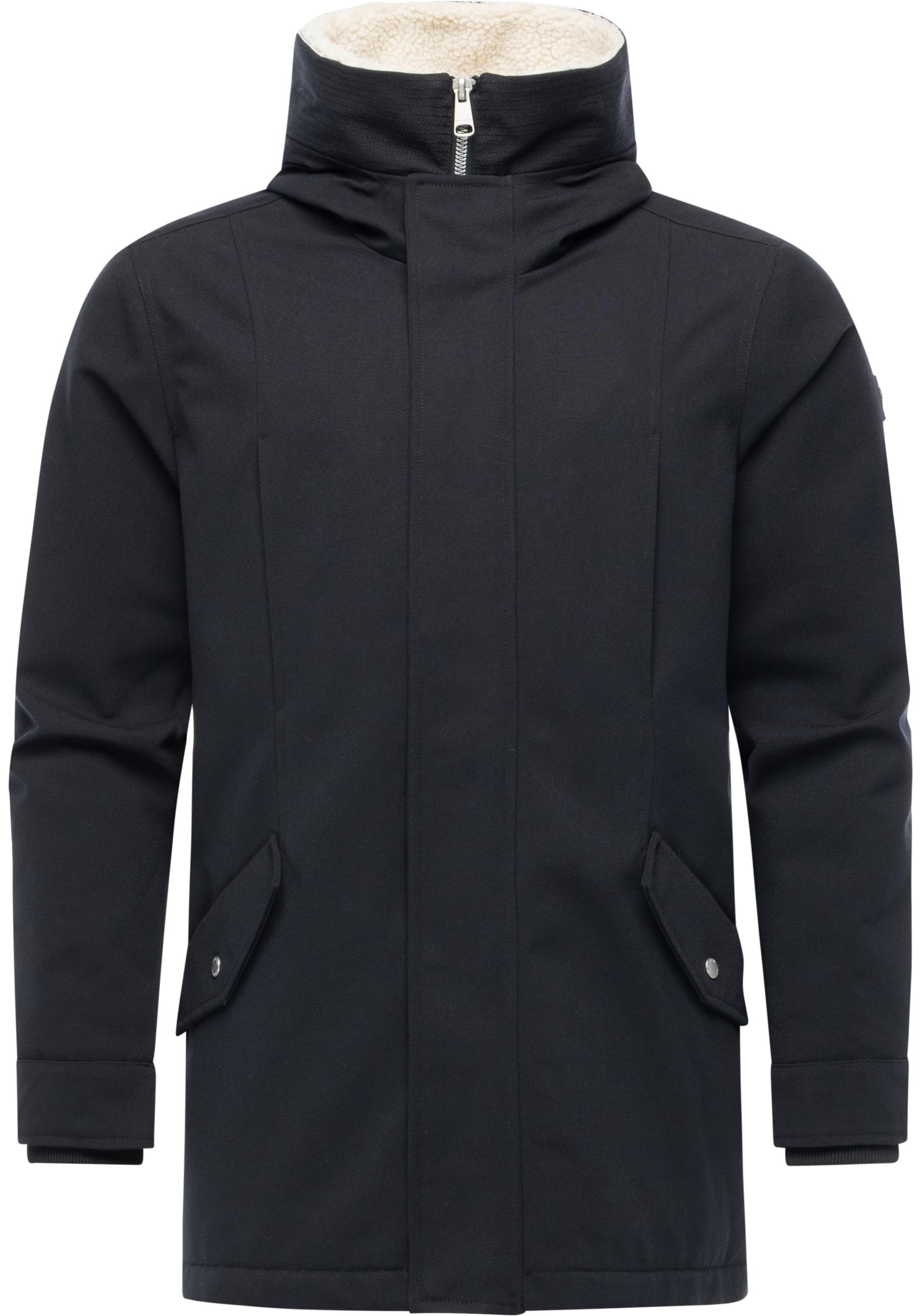Ragwear Kurzmantel "Mr Cany YOUMODO" Wasserdichter Herren Wintermantel mit Kapuze