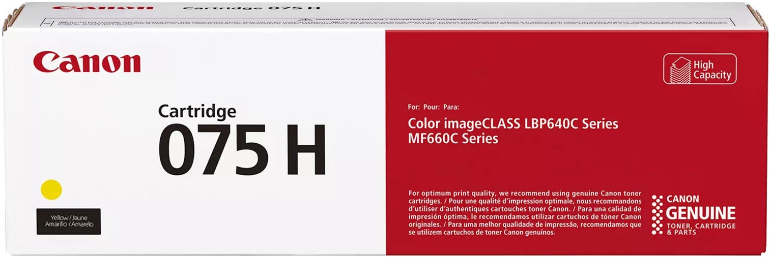 CANON Tonerpatrone "6366C002 CANON 075HY LBP Cartridge"gelb, Tonerpatronen
