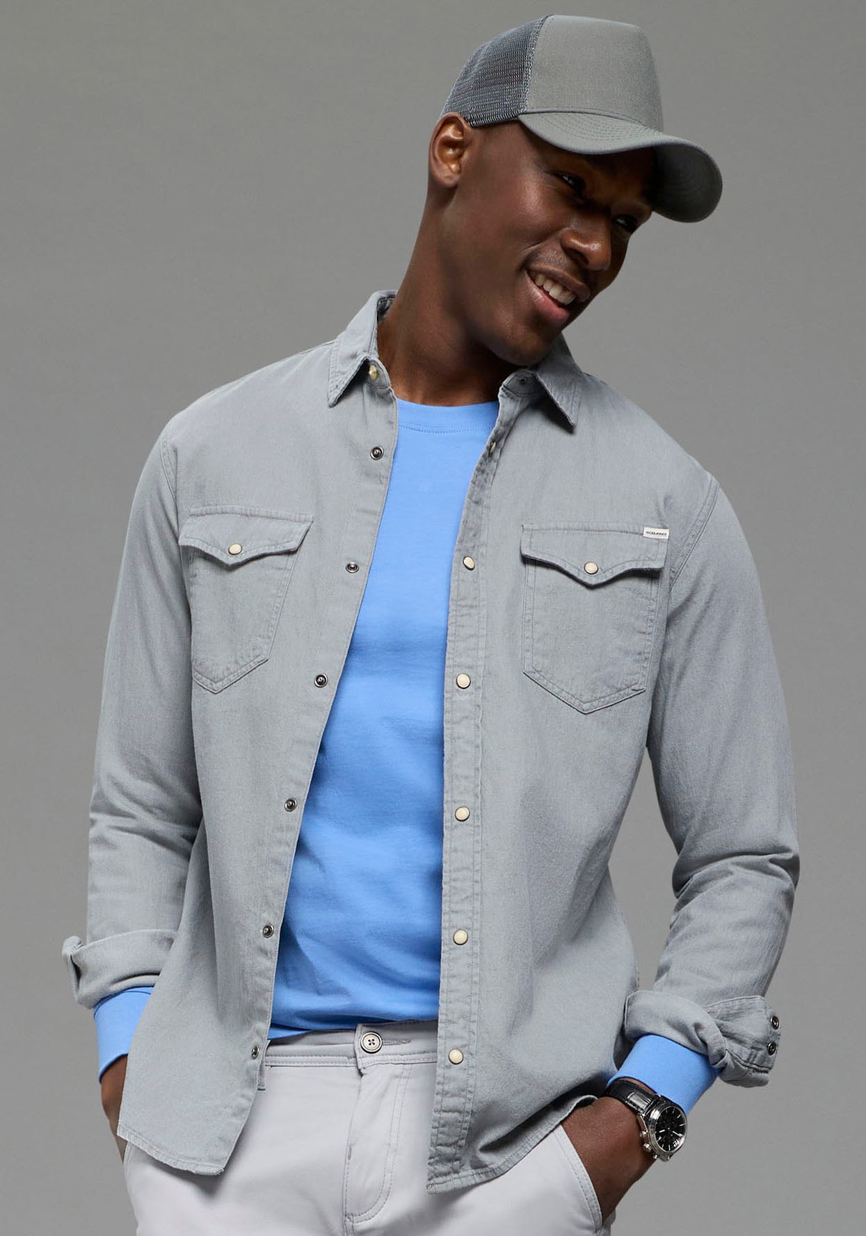 Mans World Baseball Cap mit trendigem Netzeinsatz und verstellbarem Riegel günstig online kaufen