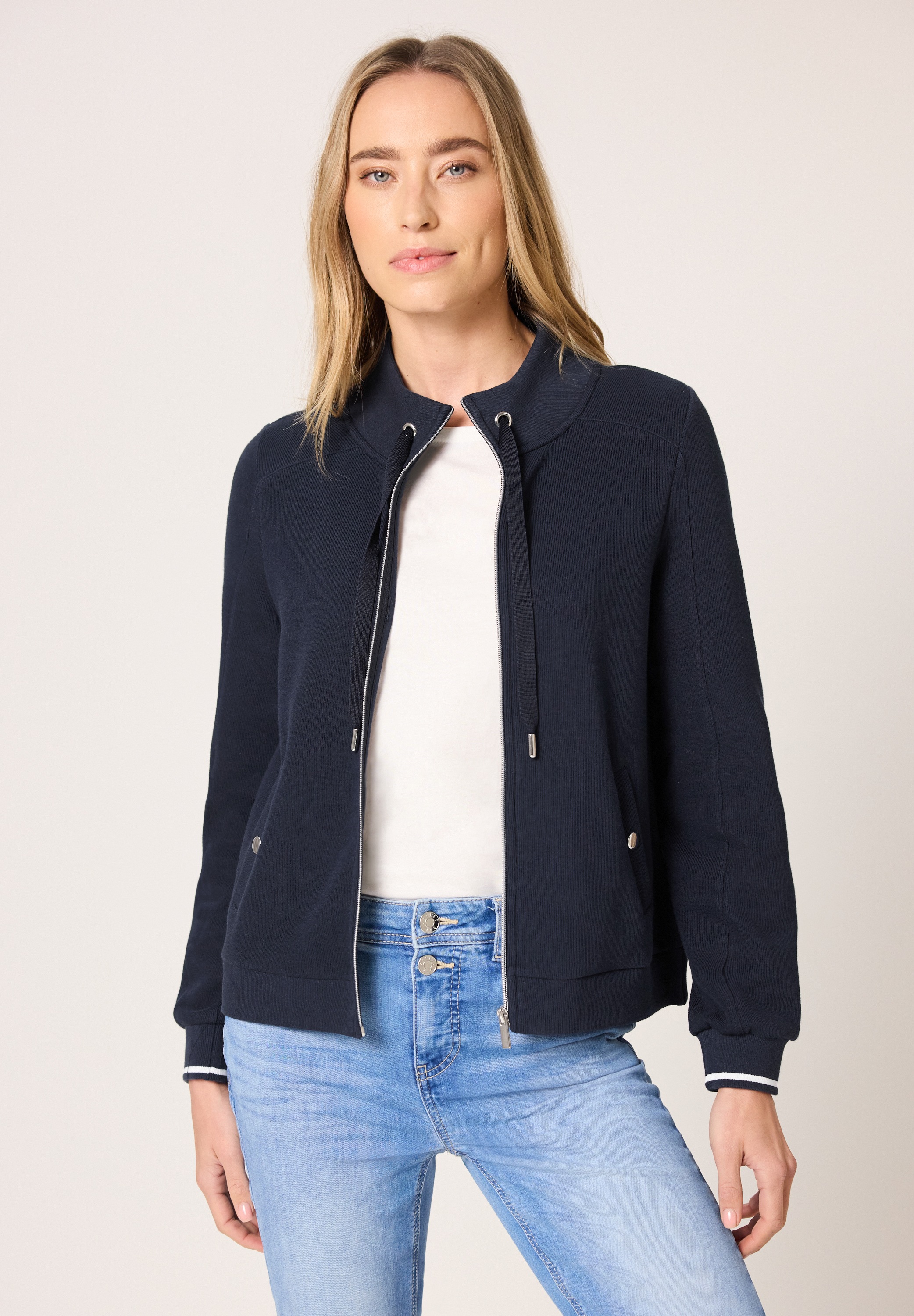 STREET ONE Cardigan mit College-Style Details günstig online kaufen