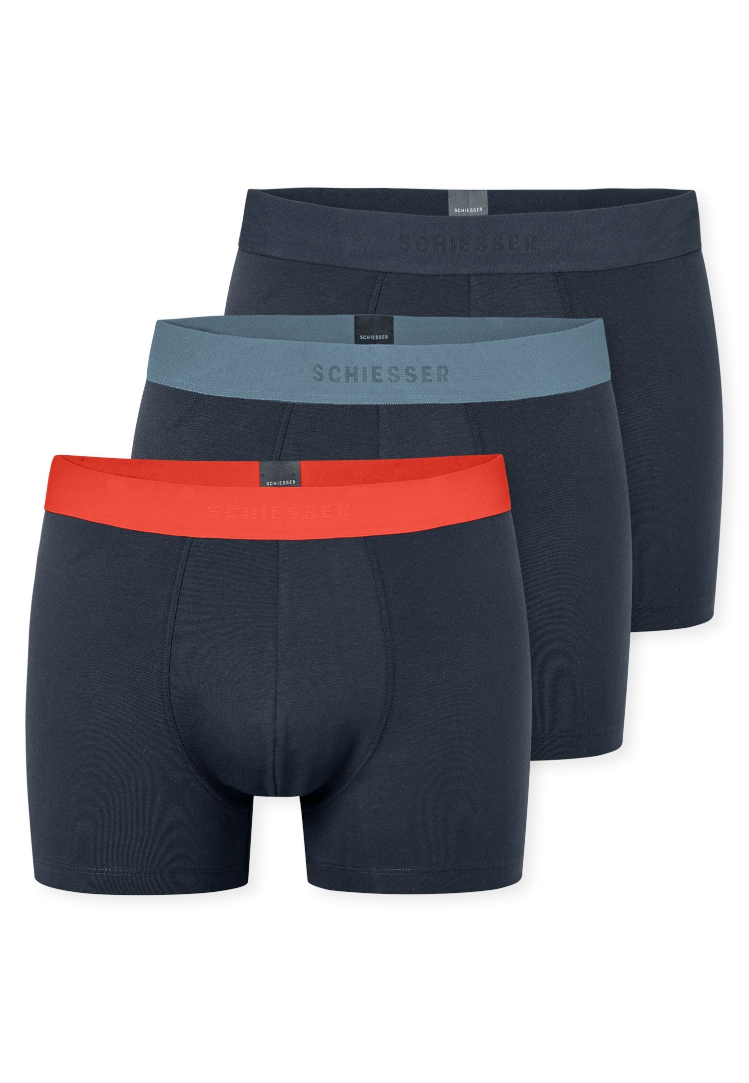 Schiesser Boxershorts "95/5 Multipacks", mit farblich abgesetztem, sportlic günstig online kaufen