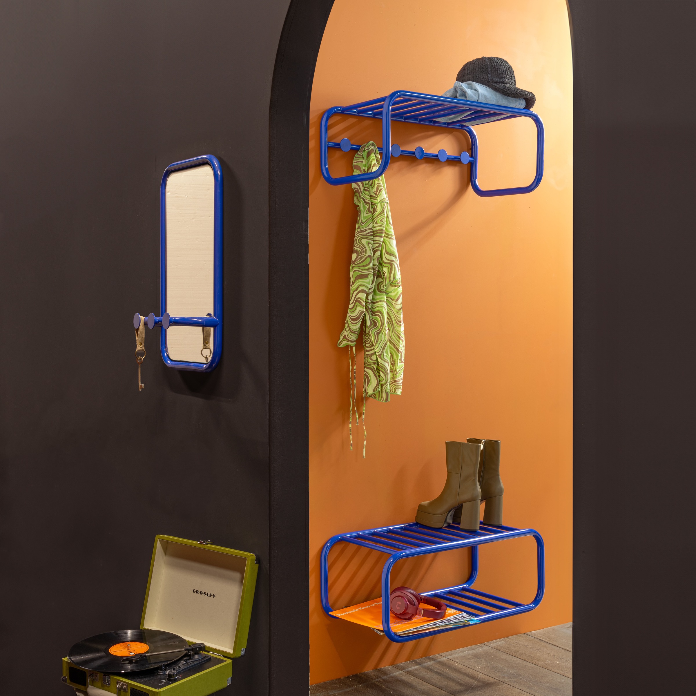 Spinder Design Wandspiegel "RETRO" Retro Spiegel mit 3 Haken günstig online kaufen