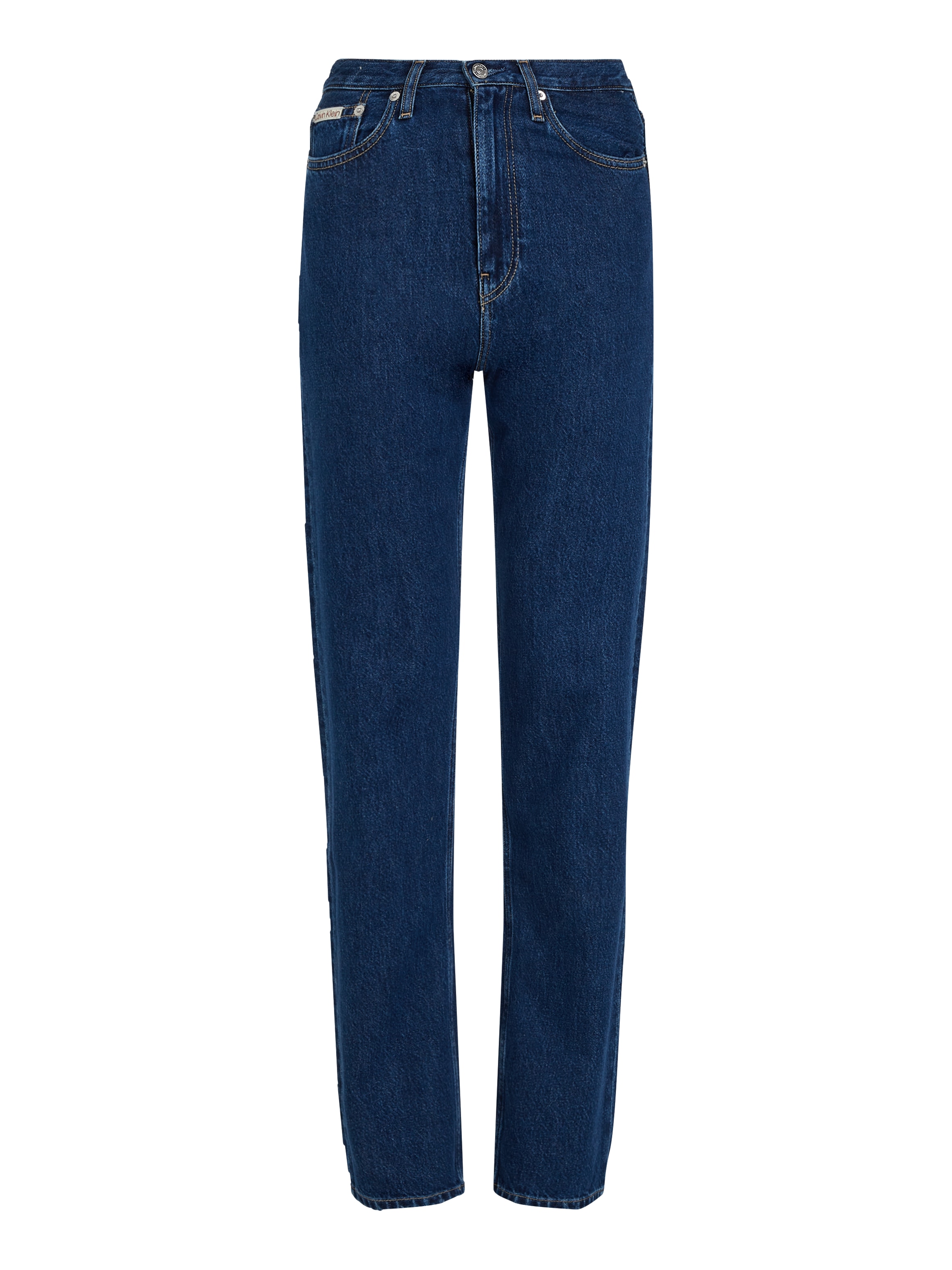 Calvin Klein Jeans Mom-Jeans »HIGH RISE STRAIGHT«, leichte Stoned wash Optik, mit Coinpocket