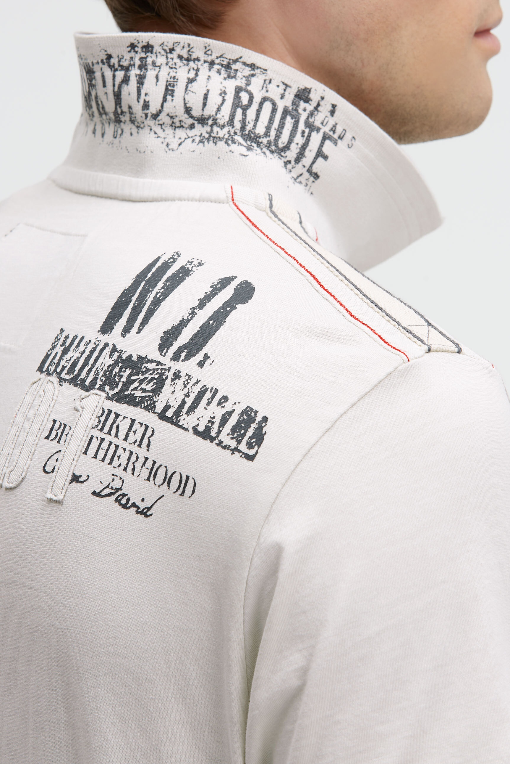 CAMP DAVID Poloshirt mit Kontrastnähten