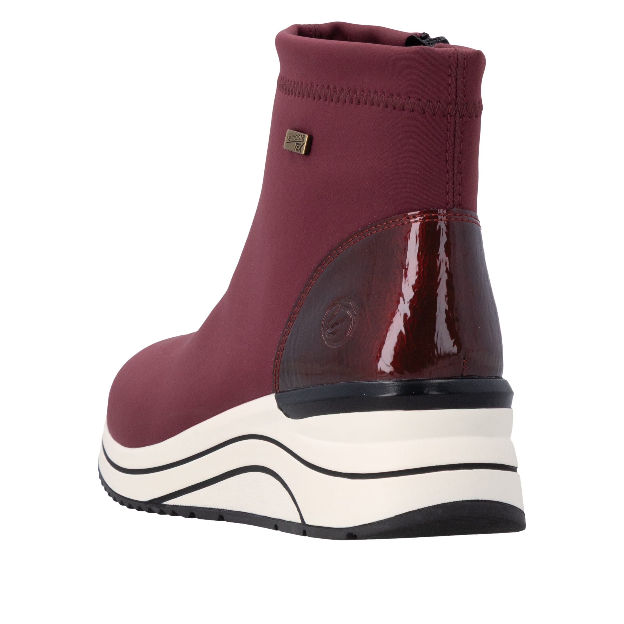 Remonte Keilstiefelette  Reißverschluss-Boots mit wasserabweisender TEX-Membrane