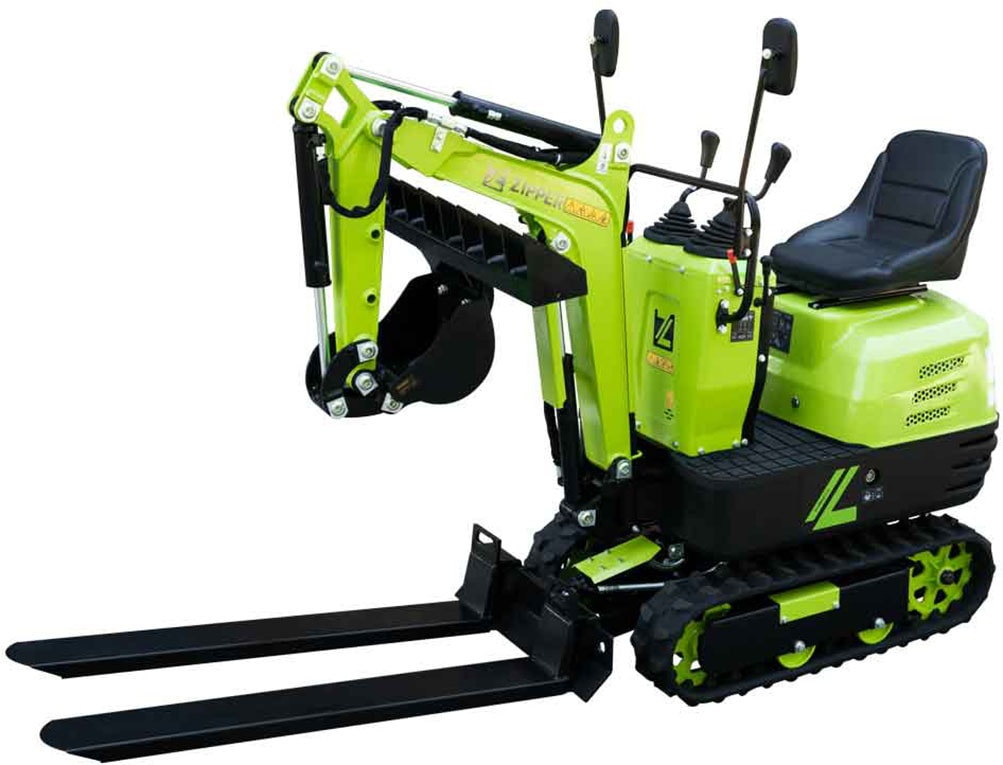 Thumbnail - ZIPPER Minibagger Set, 6,3 kW Benzinmotor mit Elektrostarter