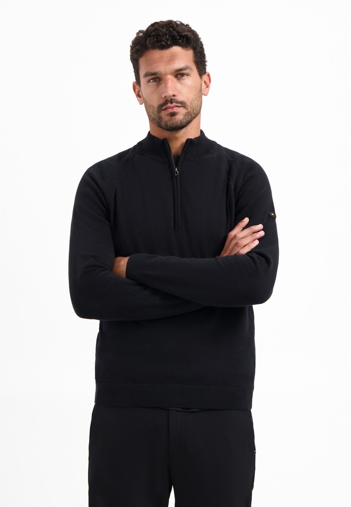 NO EXCESS Stehkragenpullover "No Excess Half-Zip-Pullover Pullover Half Zip günstig online kaufen