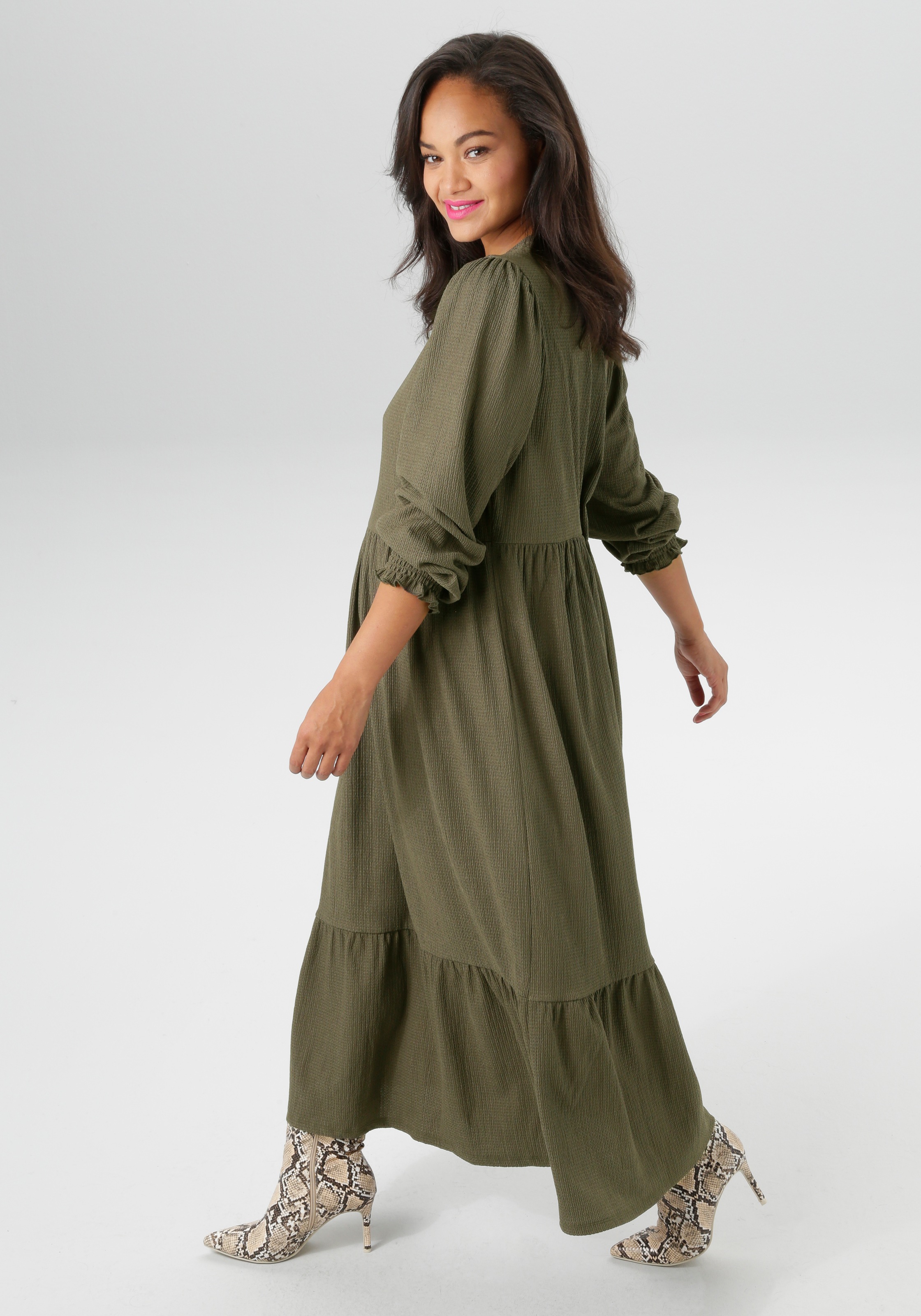 Aniston PLUS Jerseykleid in trendiger Farbpalette - NEUE KOLLEKTION günstig online kaufen