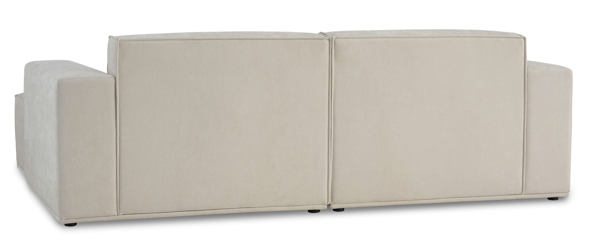 Home affaire Ecksofa »Avelin, 228 cm, L-Form, Chenille, Struktur-Boucle«, mit Wellenunterfederung, Kedernaht, bodentief, Skandi-Design