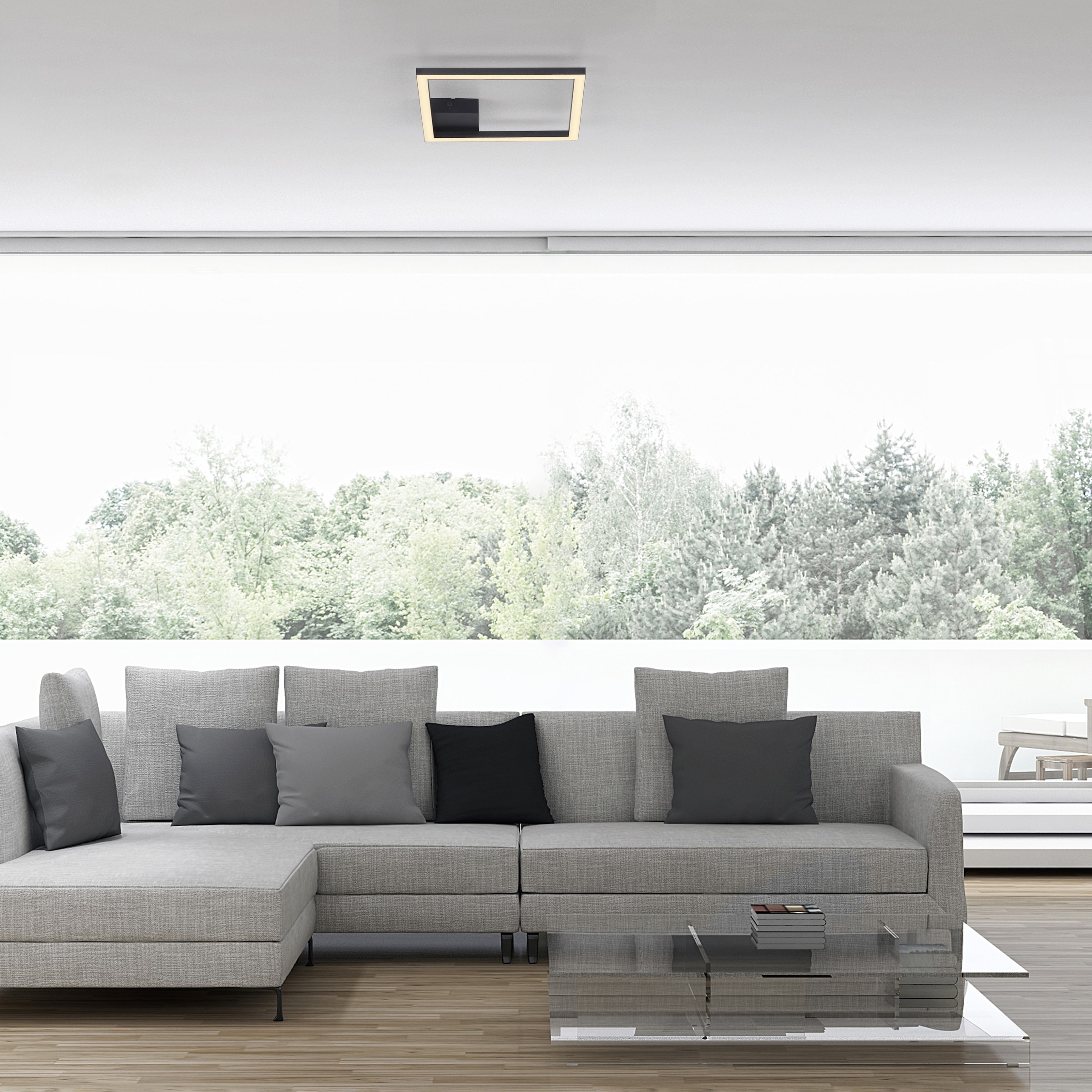 JUST LIGHT LED Deckenleuchte »IVEN« LED-Board 1 Stk. Warmweiß