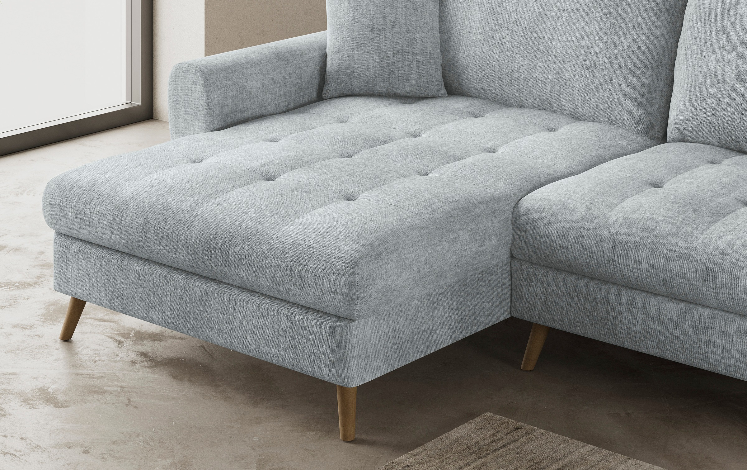 Mr. Couch Ecksofa »Blackburn II, L-Form«, Mit Kaltschaumpolsterung bis 140 kg belastbar