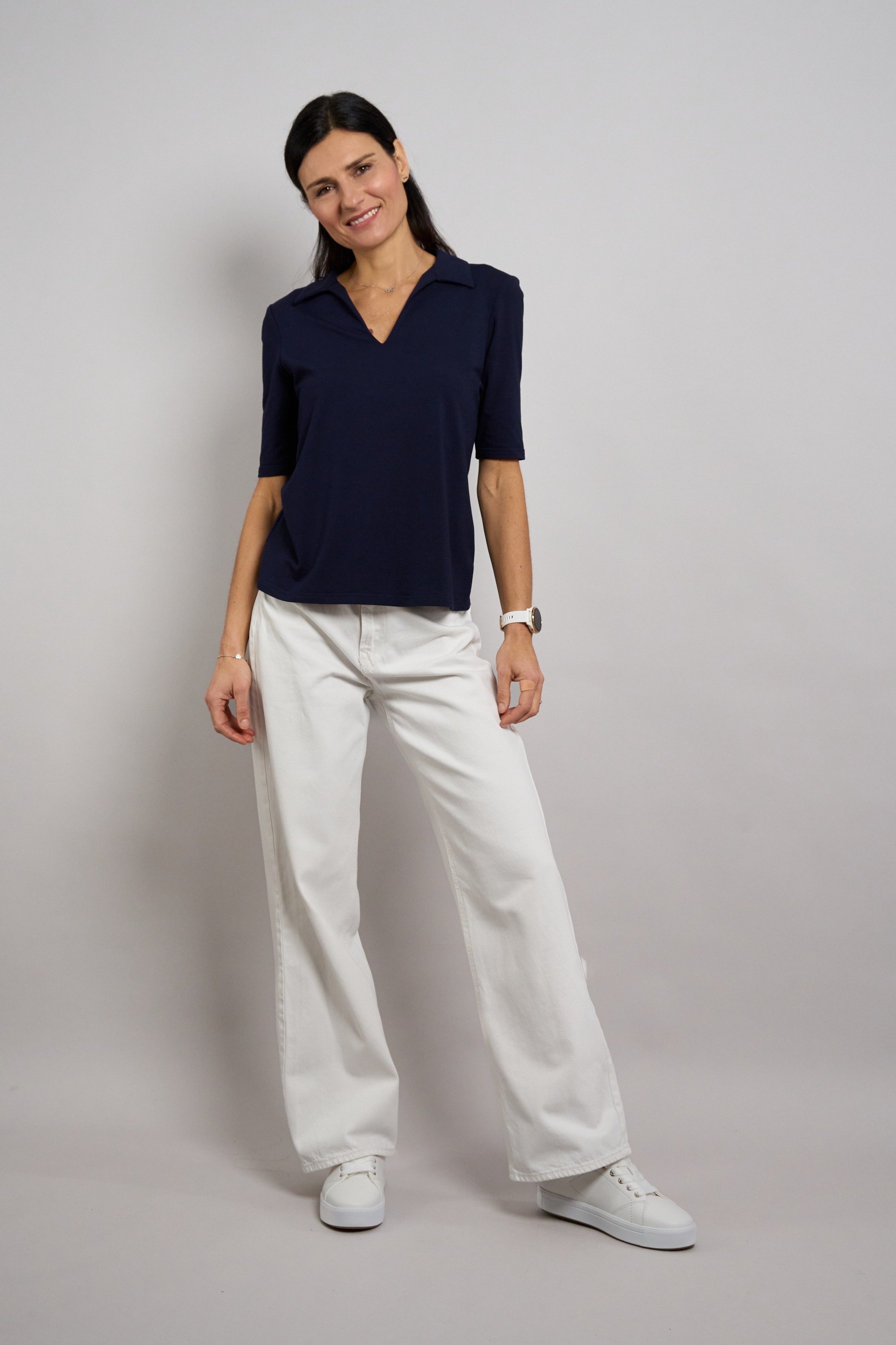 Seidel Moden Poloshirt Mit V-Ausschnitt - MADE IN GERMANY günstig online kaufen