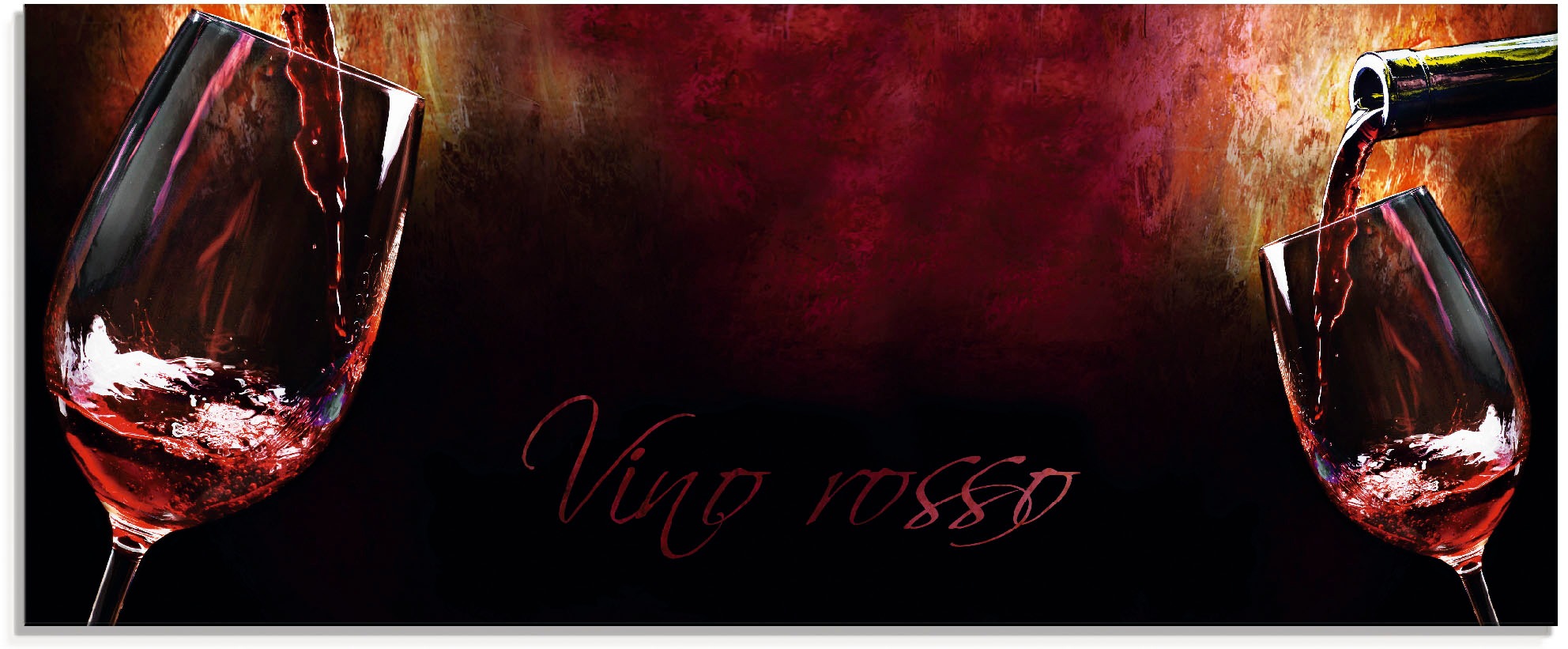 Artland Glasbild "Wein - Rotwein" Getränke 1 Stk. tlg. in verschiedenen Grö günstig online kaufen