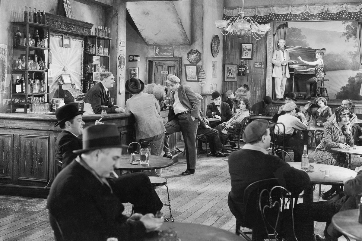 Papermoon Fototapetas »VINTAGE BAR-SCHWARZ WEIß ...