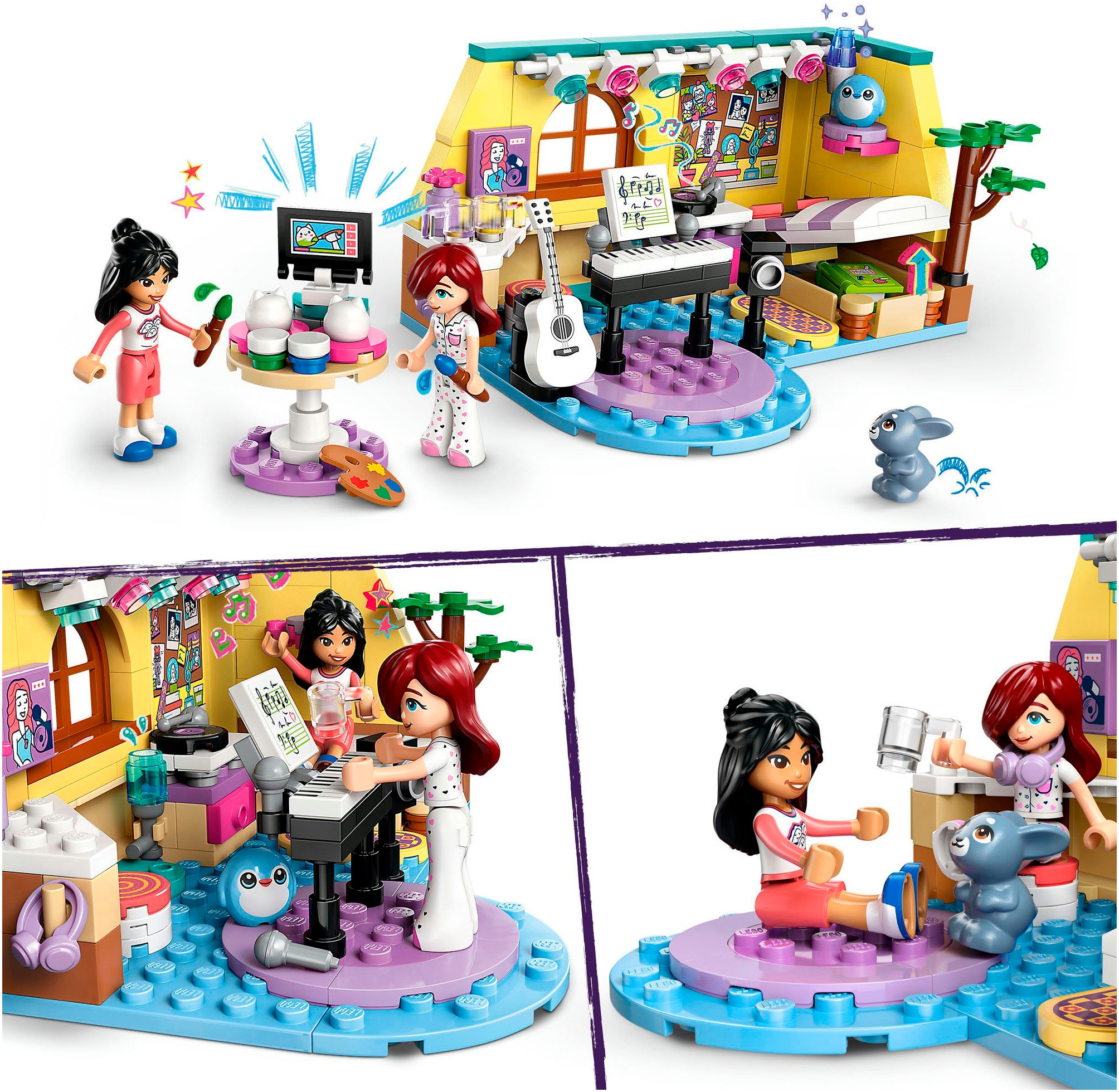 LEGO® Konstruktionsspielsteine »Paisleys Zimmer (42647), LEGO Friends«, (199 St.), Made in Europe