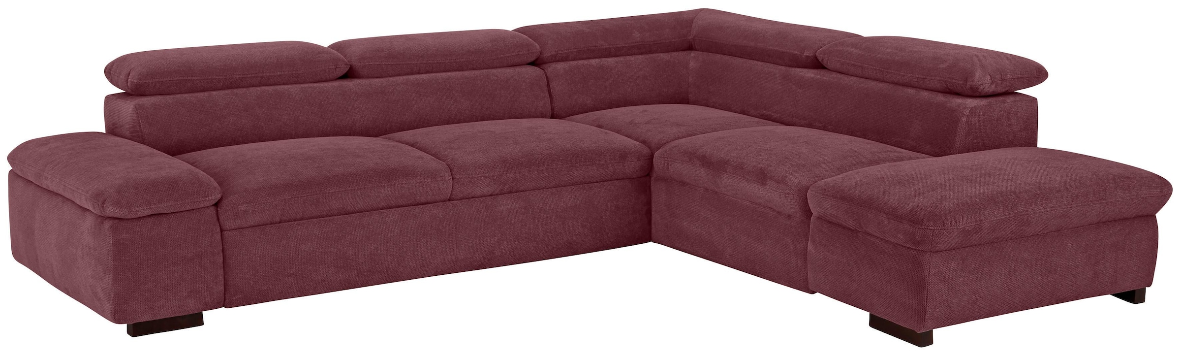 Home affaire Ecksofa »Alberto L-Form«, mit Kopfteilverstellung, wahlweise mit Bettfunktion