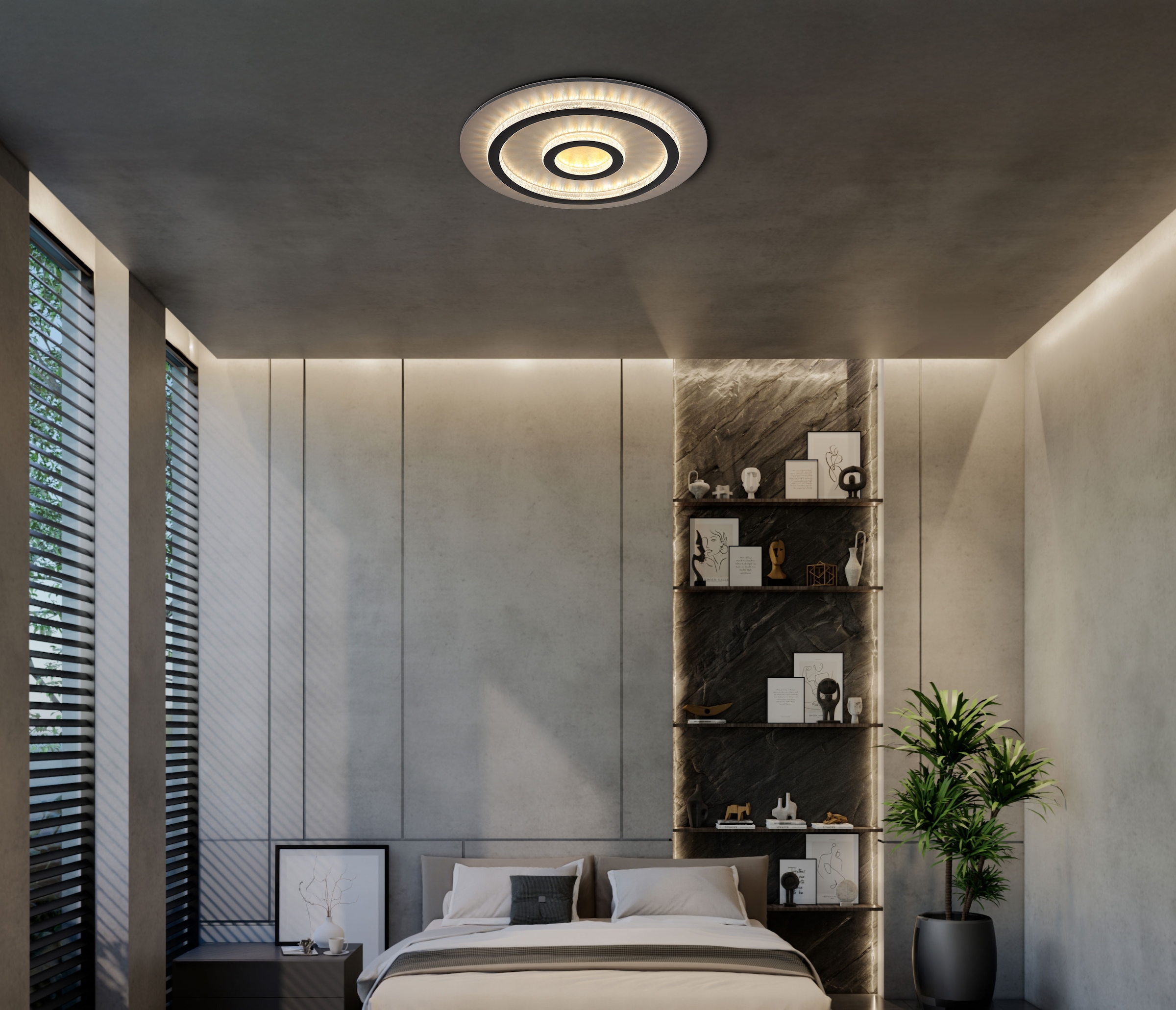 GLOBO LIGHTING Deckenleuchte »JAYDEN« LED-Modul 1 Stk. warmweiß - kaltweiß Deckenlampe Wohnzimmer-Leuchte Schlafzimmer-Leuchte Flur Küche