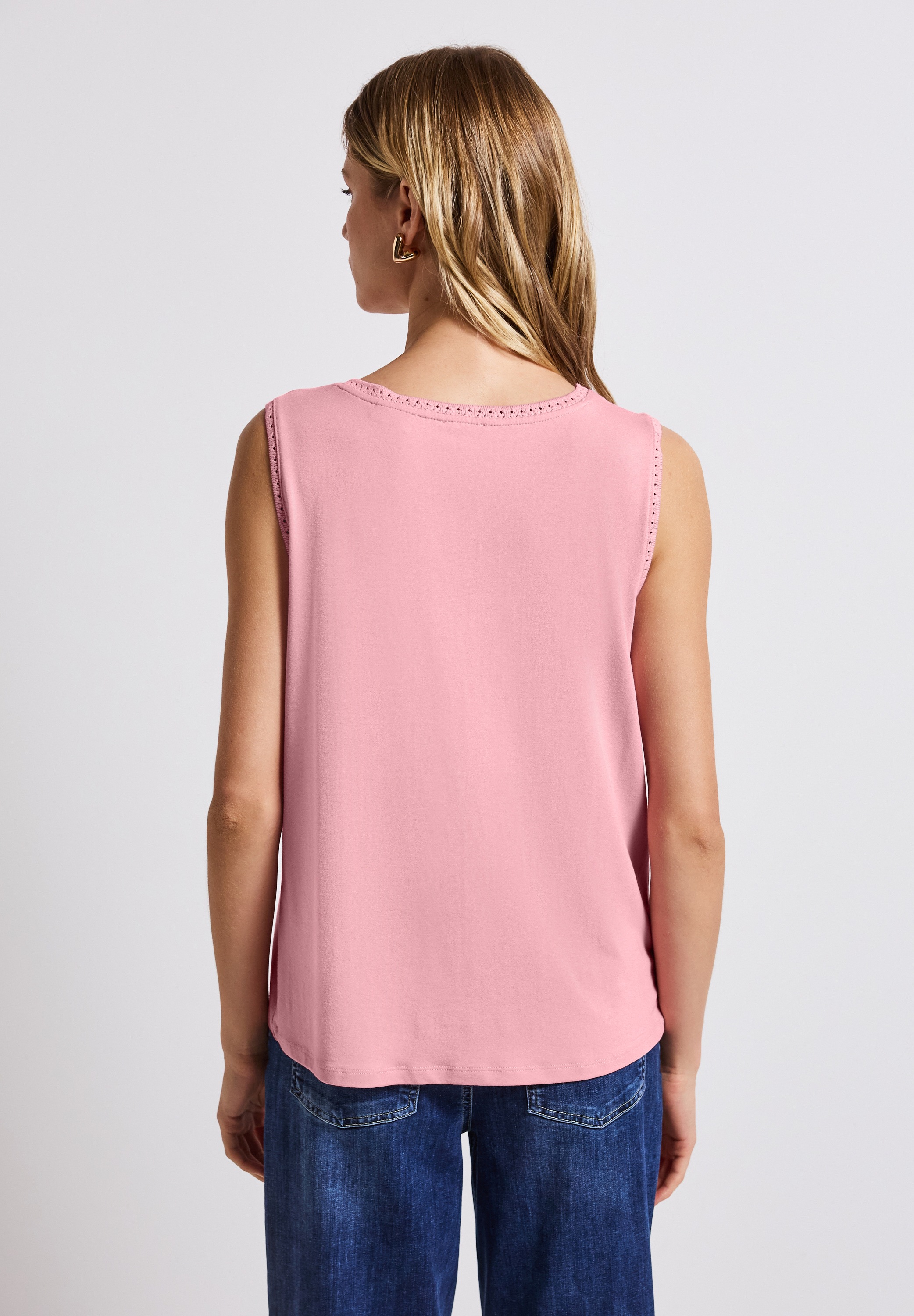 STREET ONE Spitzentop, mit V-Ausschnitt günstig online kaufen