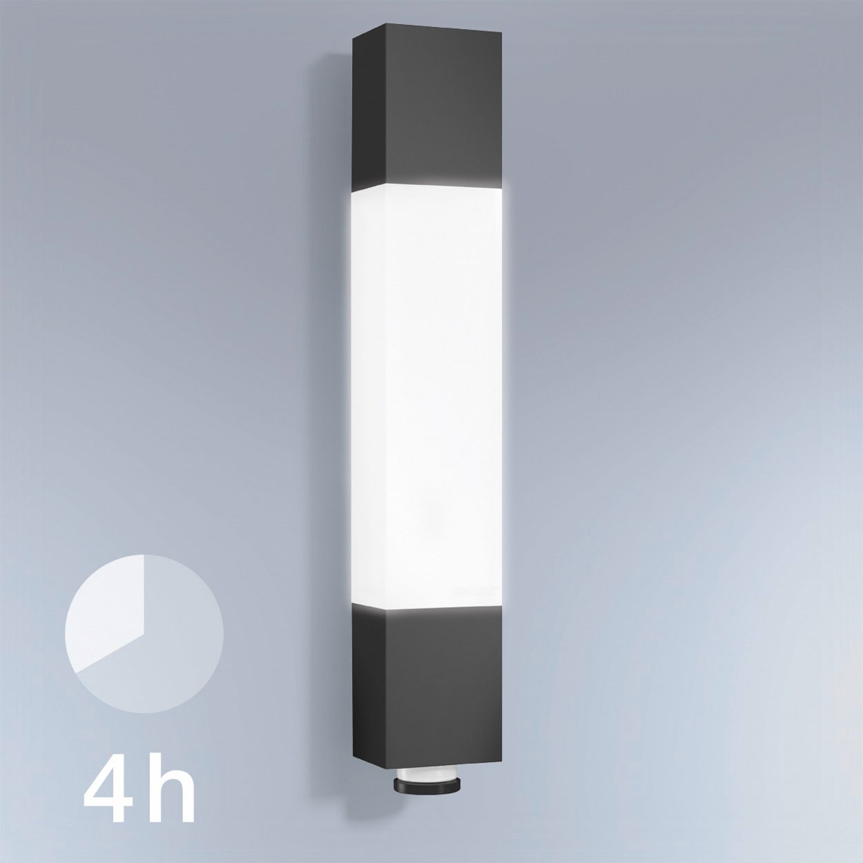 BAUR LED Bewegungsmelder,UVbeständiger S«, Kunststoff,Fassadenleuchte,Anthrazit flammig-flammig, steinel 360° »L 1 631 Außen-Wandleuchte |