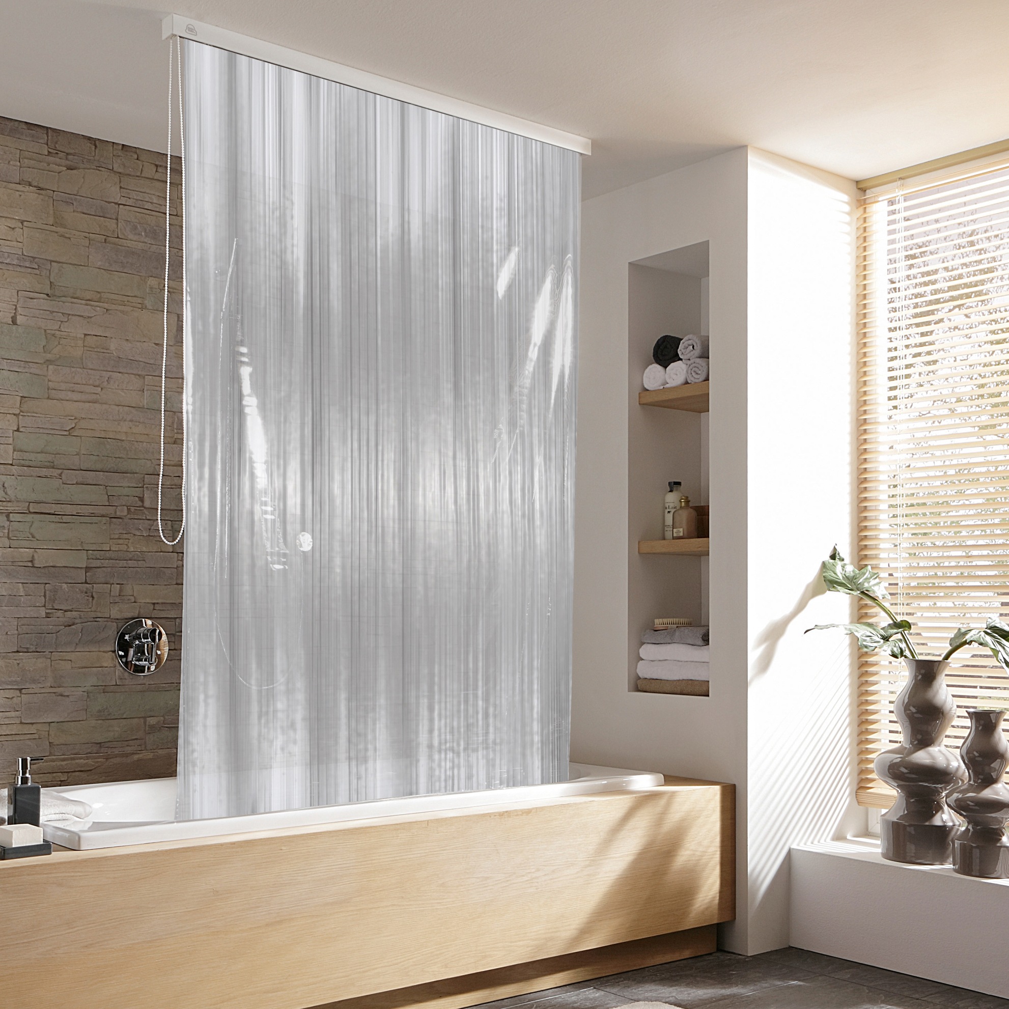 Kleine Wolke Duschrollo Breite 128 cm ausziehbar, 128 x 240 cm günstig online kaufen