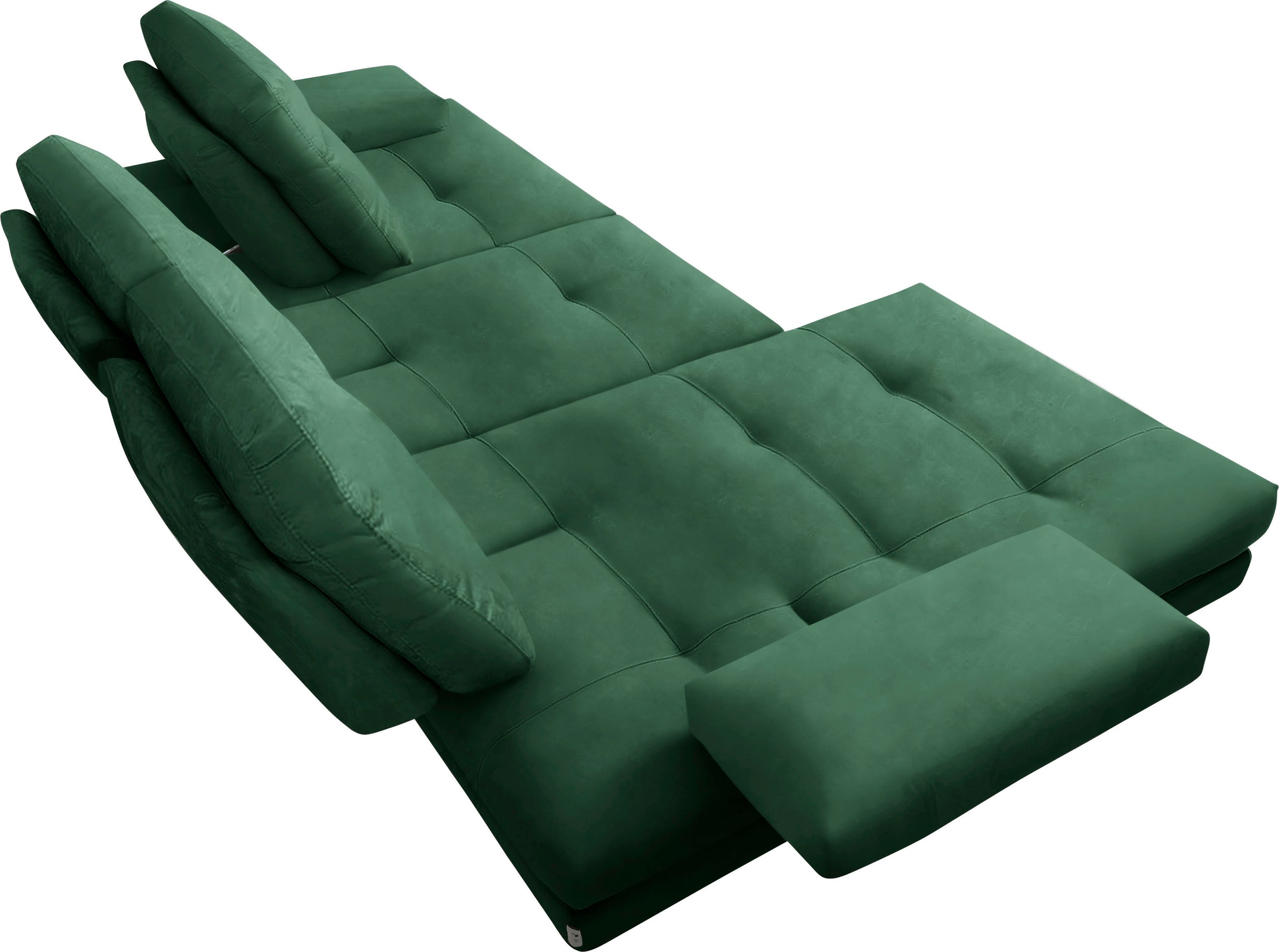 CALIA ITALIA Ecksofa »Toby Wing, L-Form, Designsofa mit sensationellem Sitzkomfort«, inklusive Sitztiefenverstellung, Füße in chrom glänzend