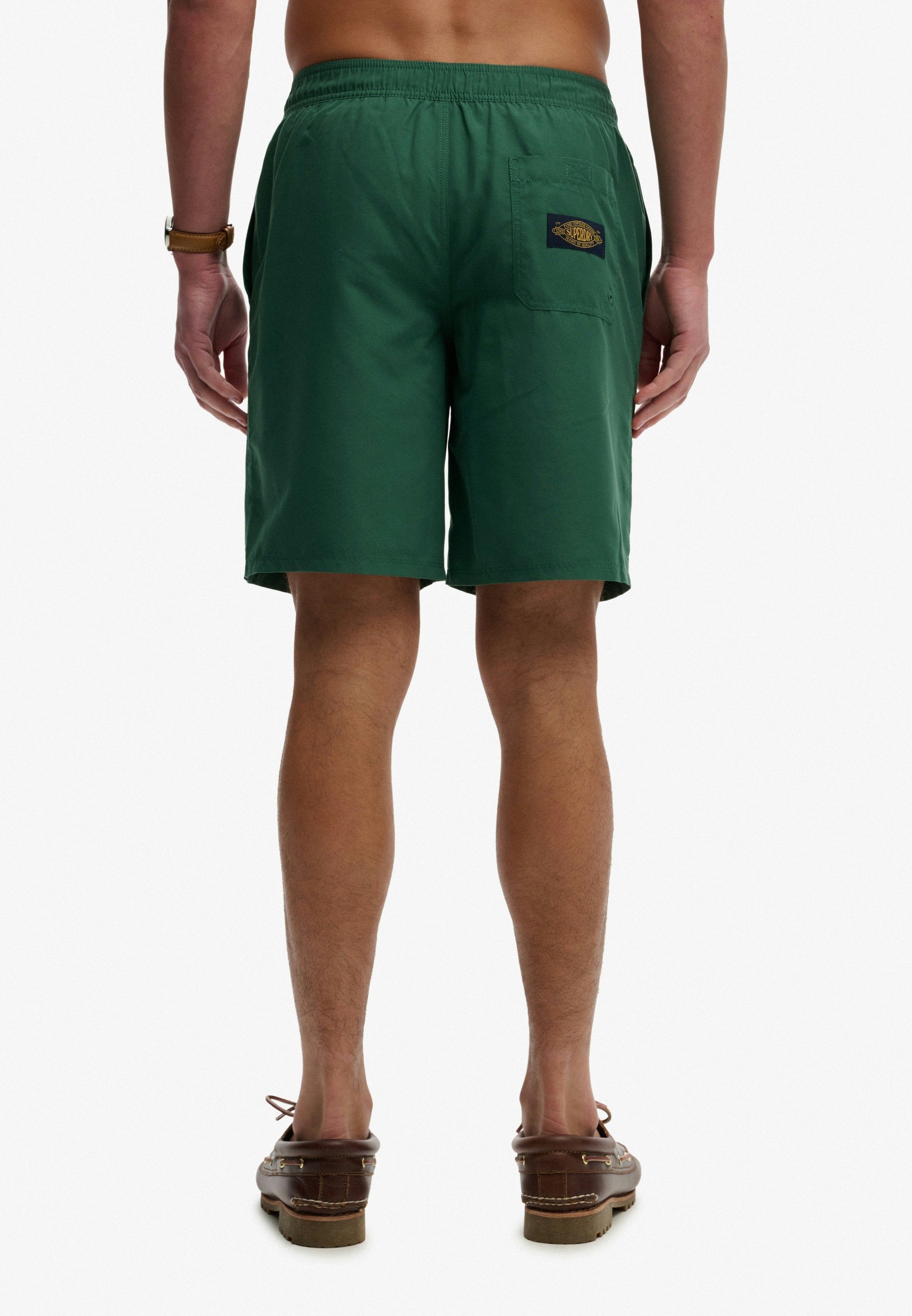 Superdry Badeshorts »LOGO 19 BOARDSHORT« lockere Passform, bedruckte Optik, aus Polyester