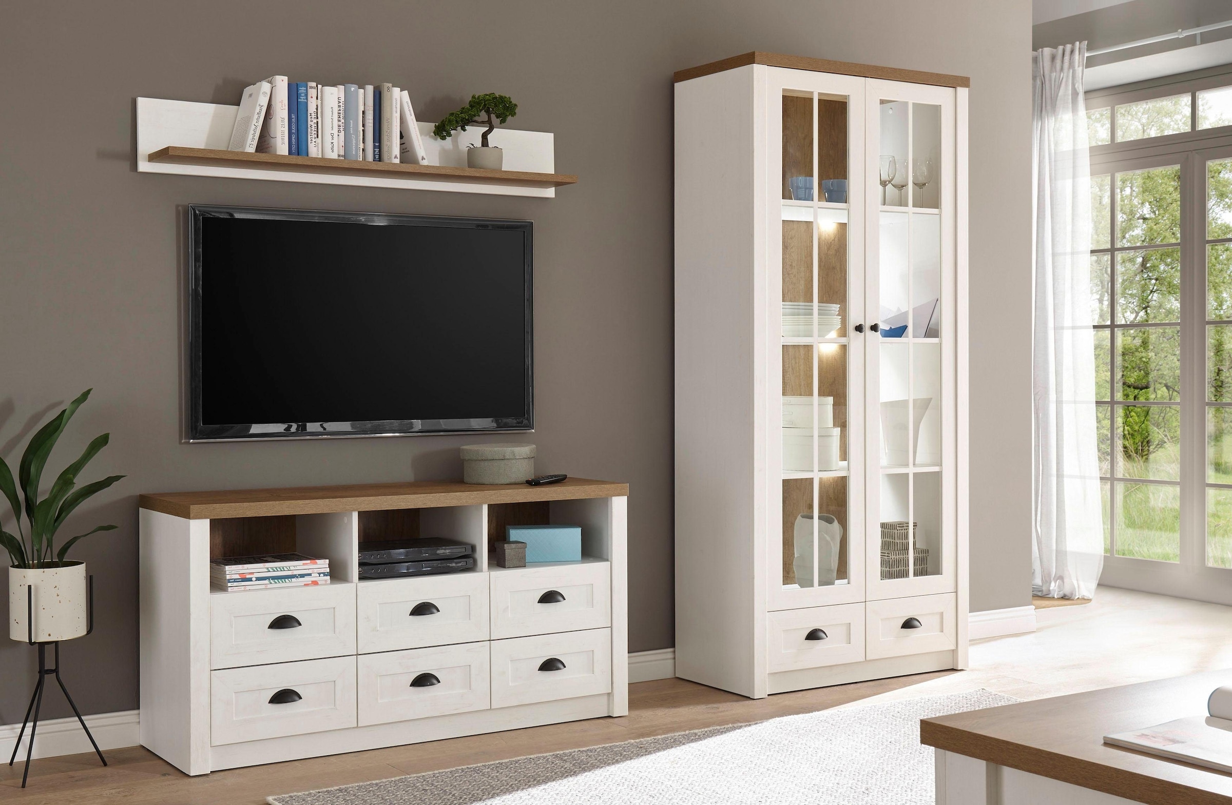 Home affaire Wohnwand "Beauvais" Set, 3 Stk. tlg. günstig online kaufen