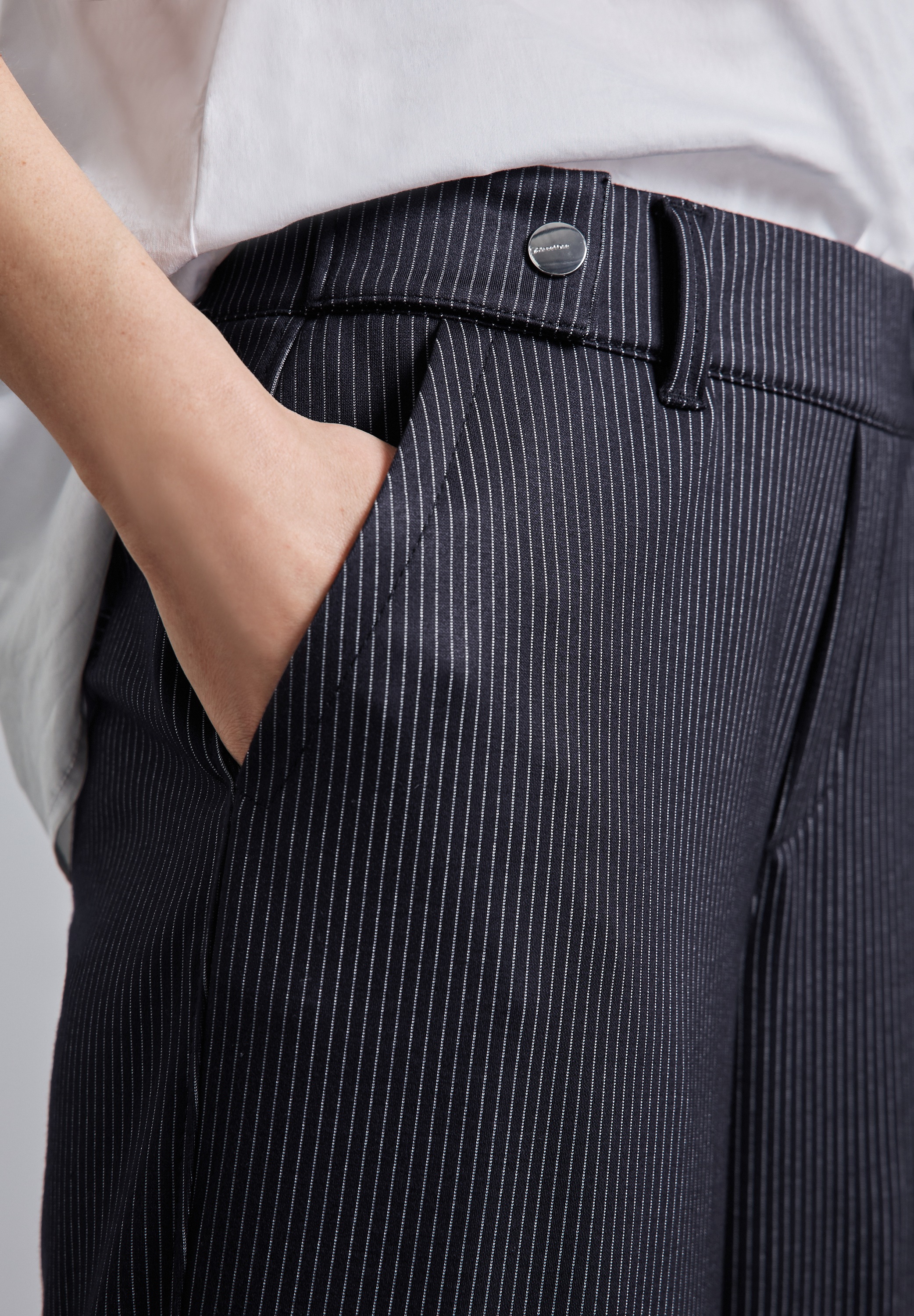 Thumbnail - STREET ONE Stoffhose, Sommerhose mit Streifenmuster