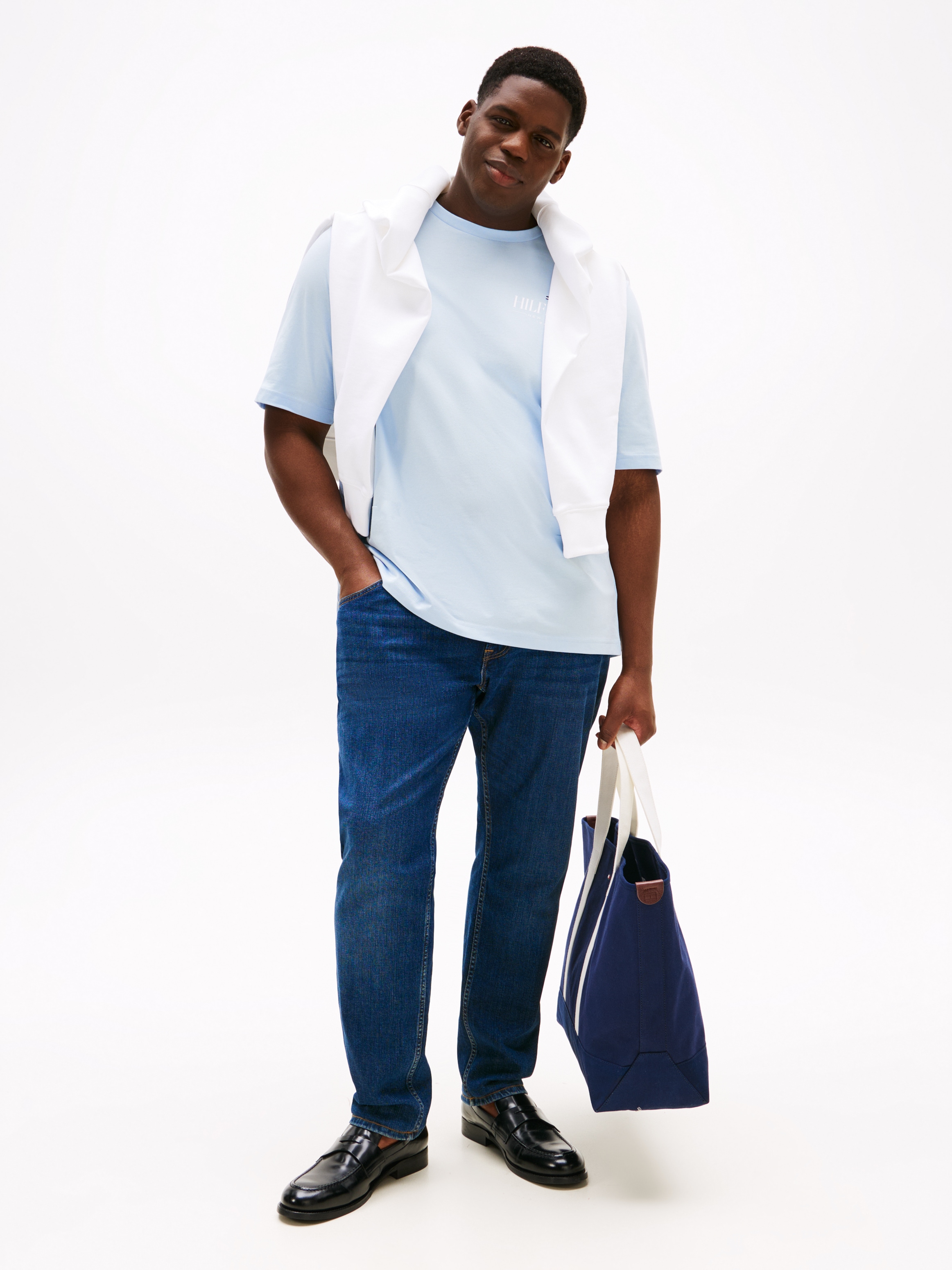 Tommy Hilfiger Big & Tall T-Shirt »BT-HILFIGER STACK TEE-B«, Große Größen