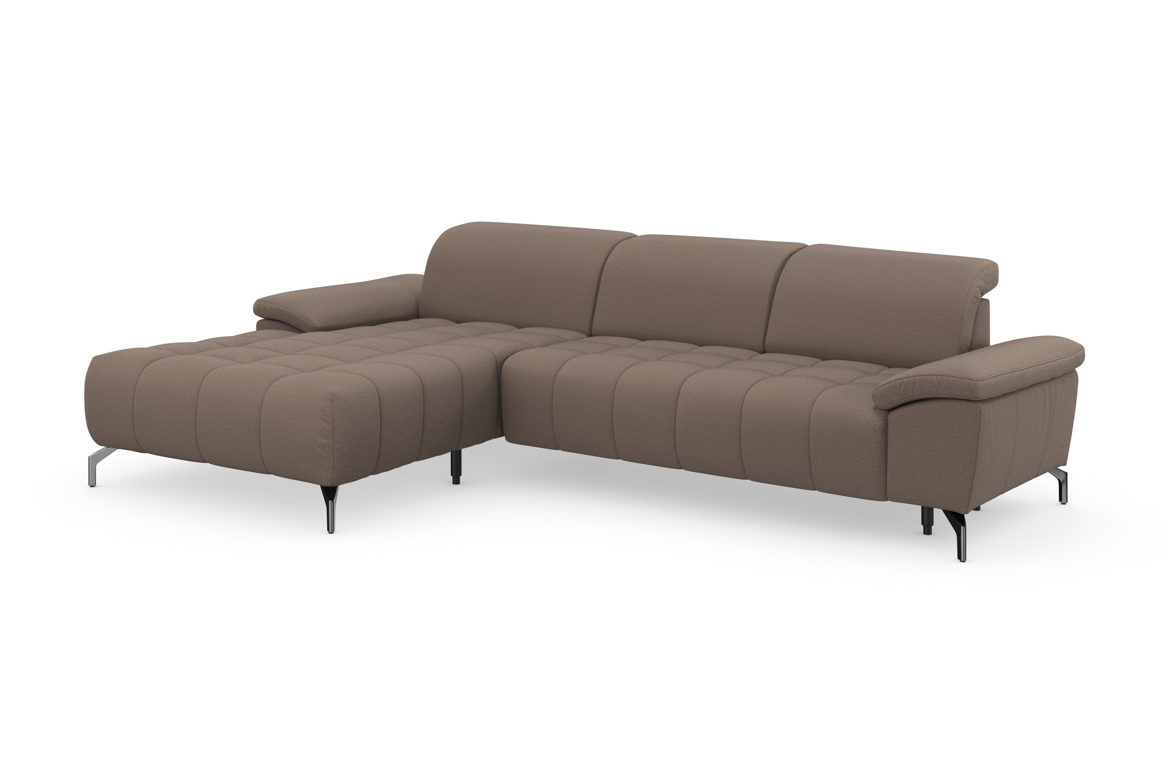 sit&more Ecksofa »Cool L-Form«, wahlweise mit Kopfteilverstellung und Vorziehsitz, motorisch
